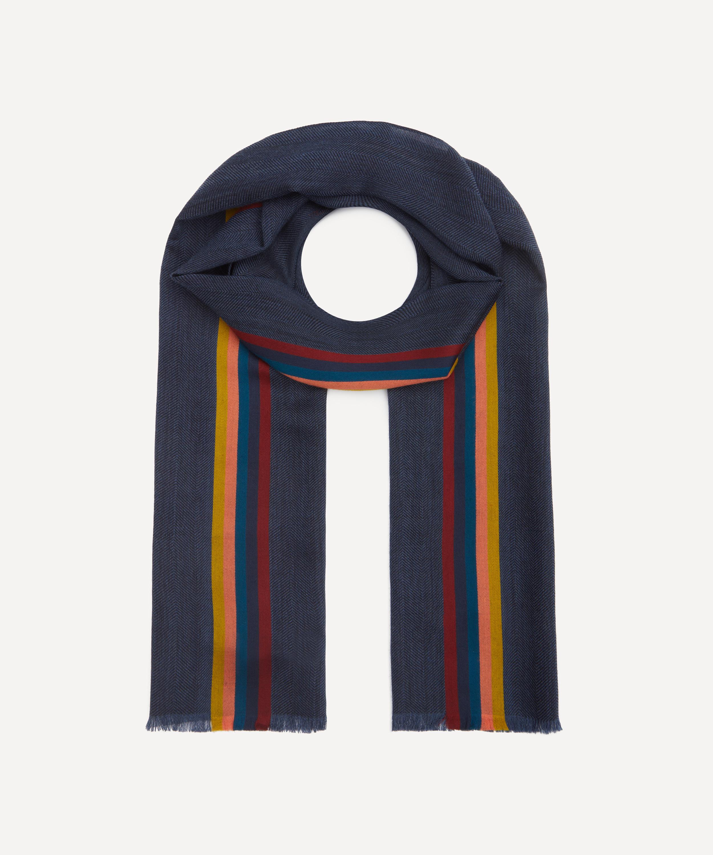 Paul Smith - Signature Stripe Wool-Silk Scarf image number 0