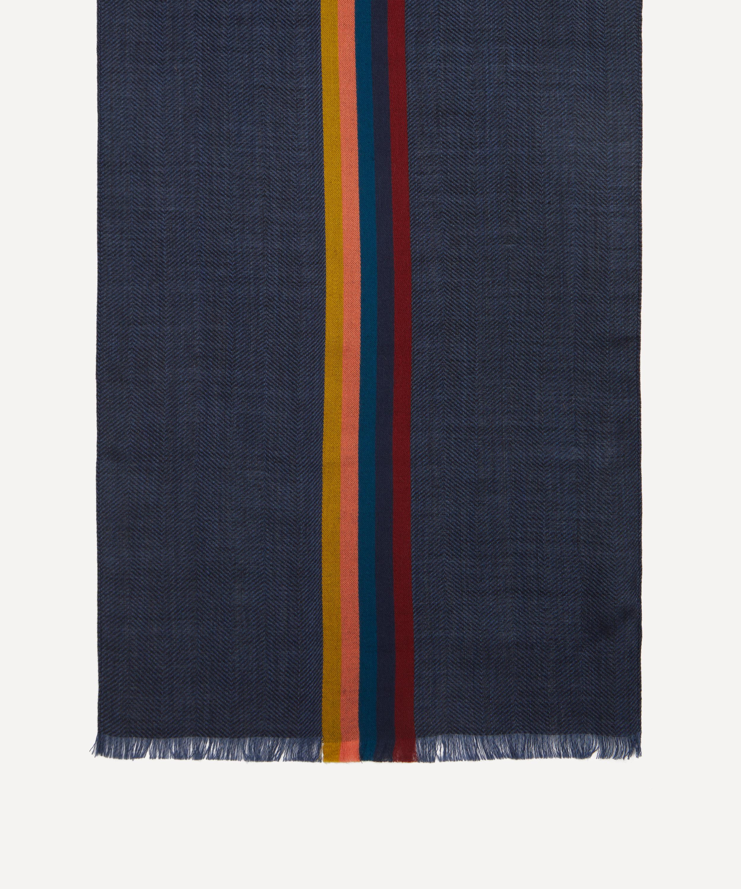 Paul Smith - Signature Stripe Wool-Silk Scarf image number 2