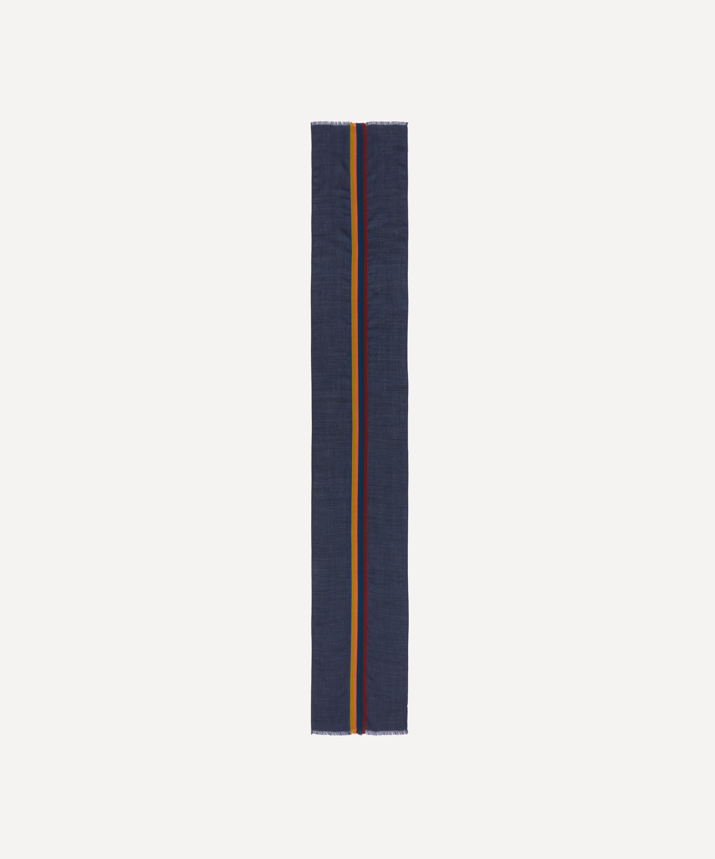 Paul Smith - Signature Stripe Wool-Silk Scarf image number 1
