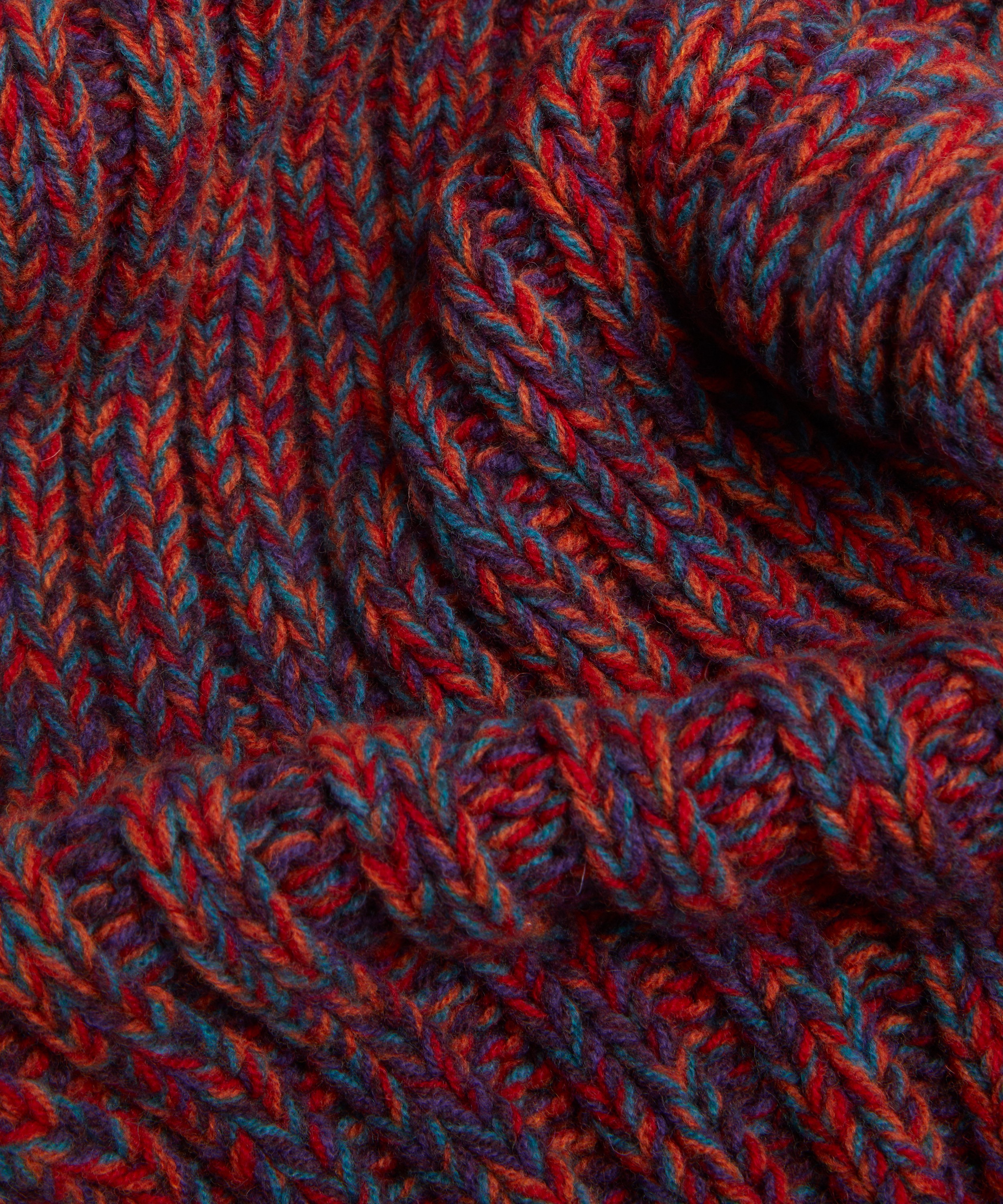 Paul Smith - Chunky Knitted Twist Scarf image number 3