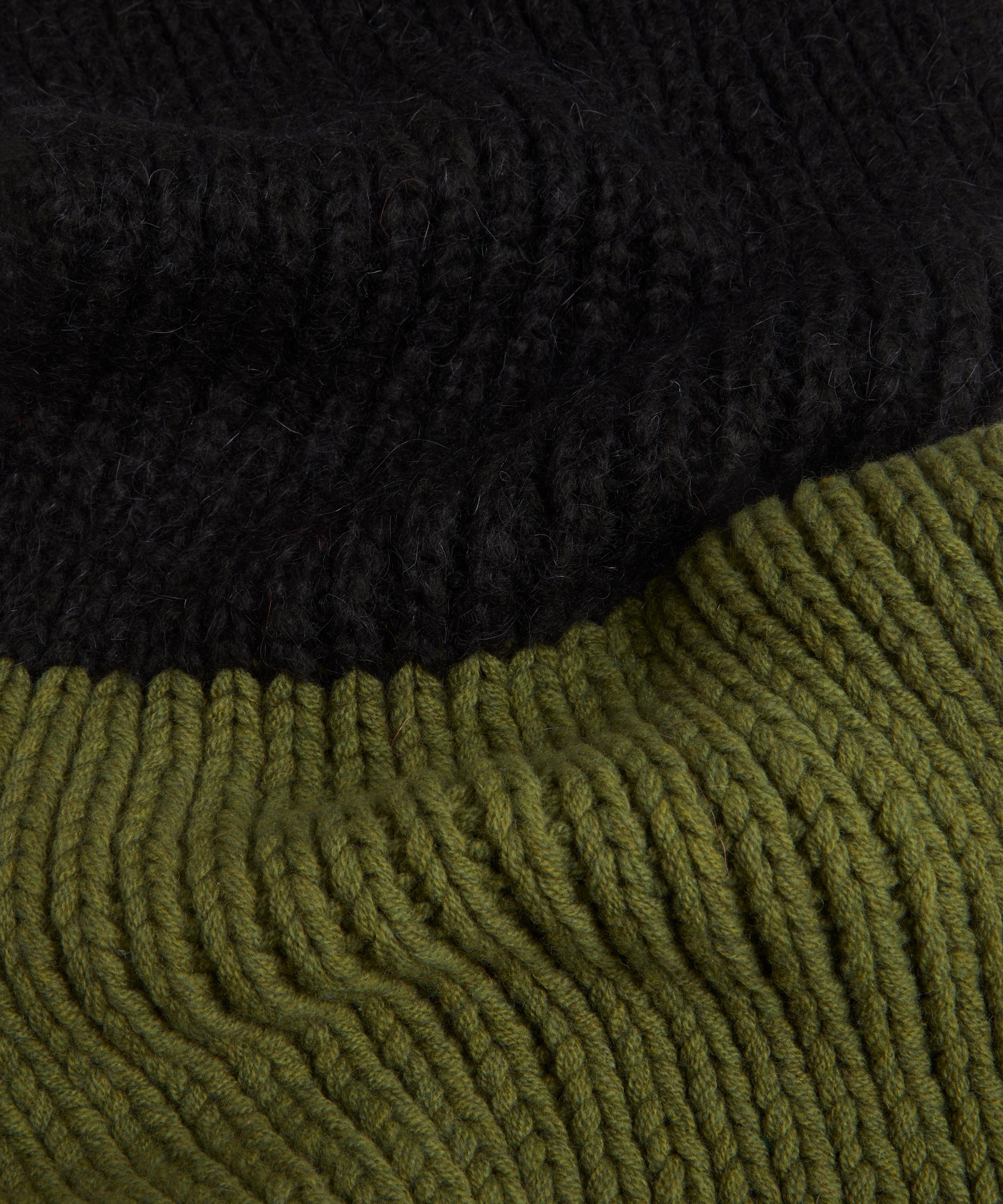 Paul Smith - Colourblock Mohair Knitted Scarf image number 3