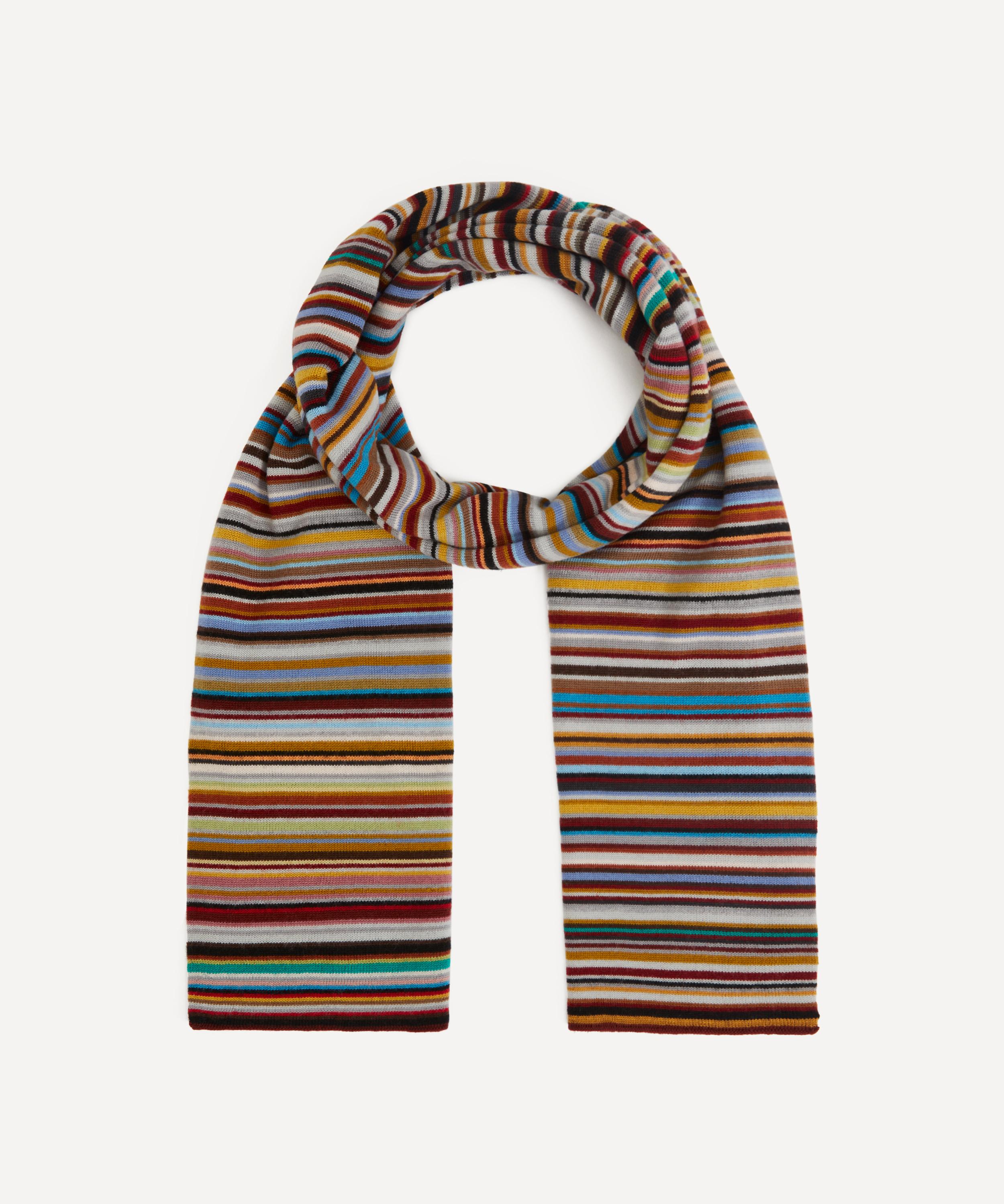 Paul Smith Signature Stripe Wool Scarf Liberty