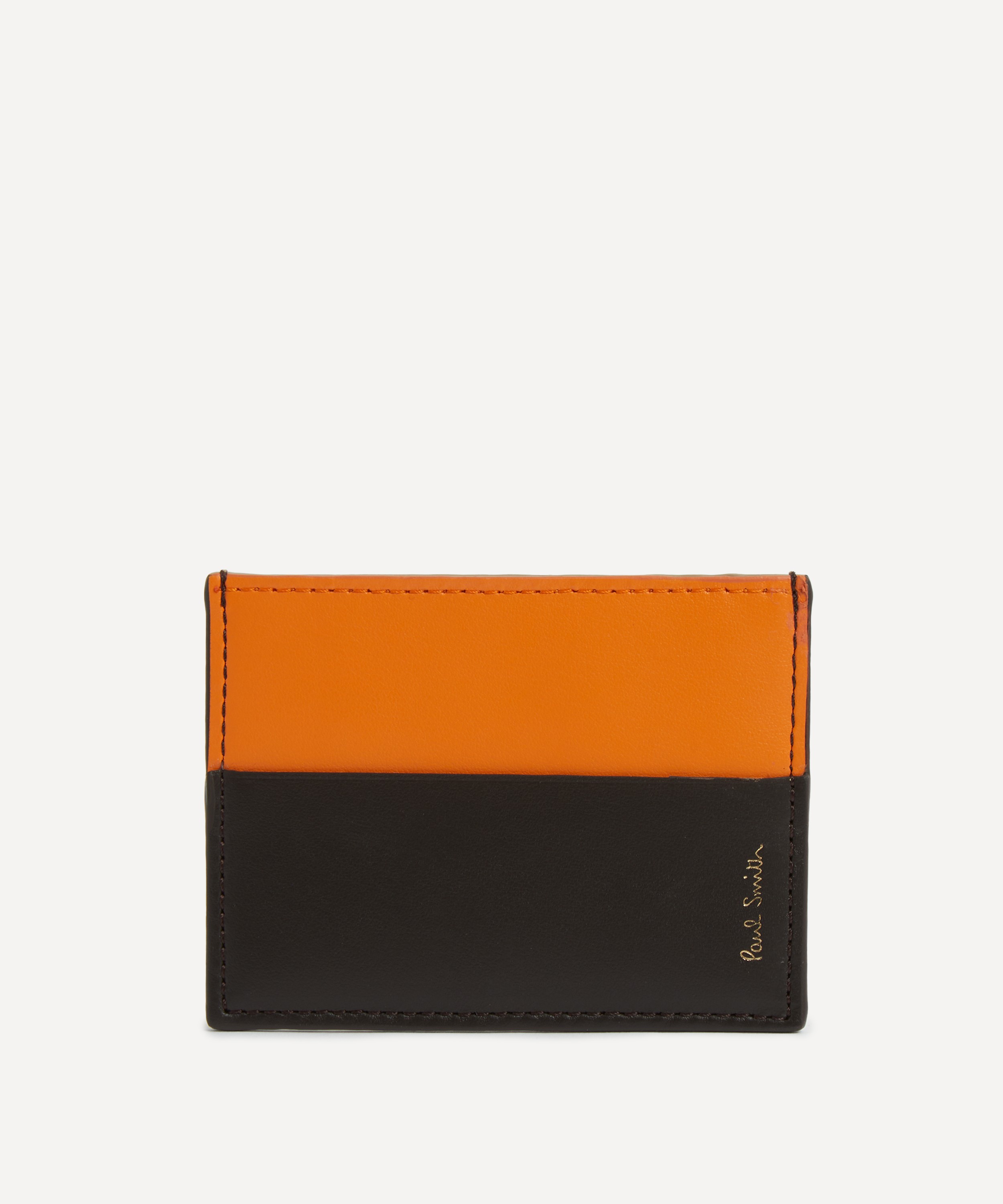 Paul Smith - Shadow Stripe Leather Cardholder