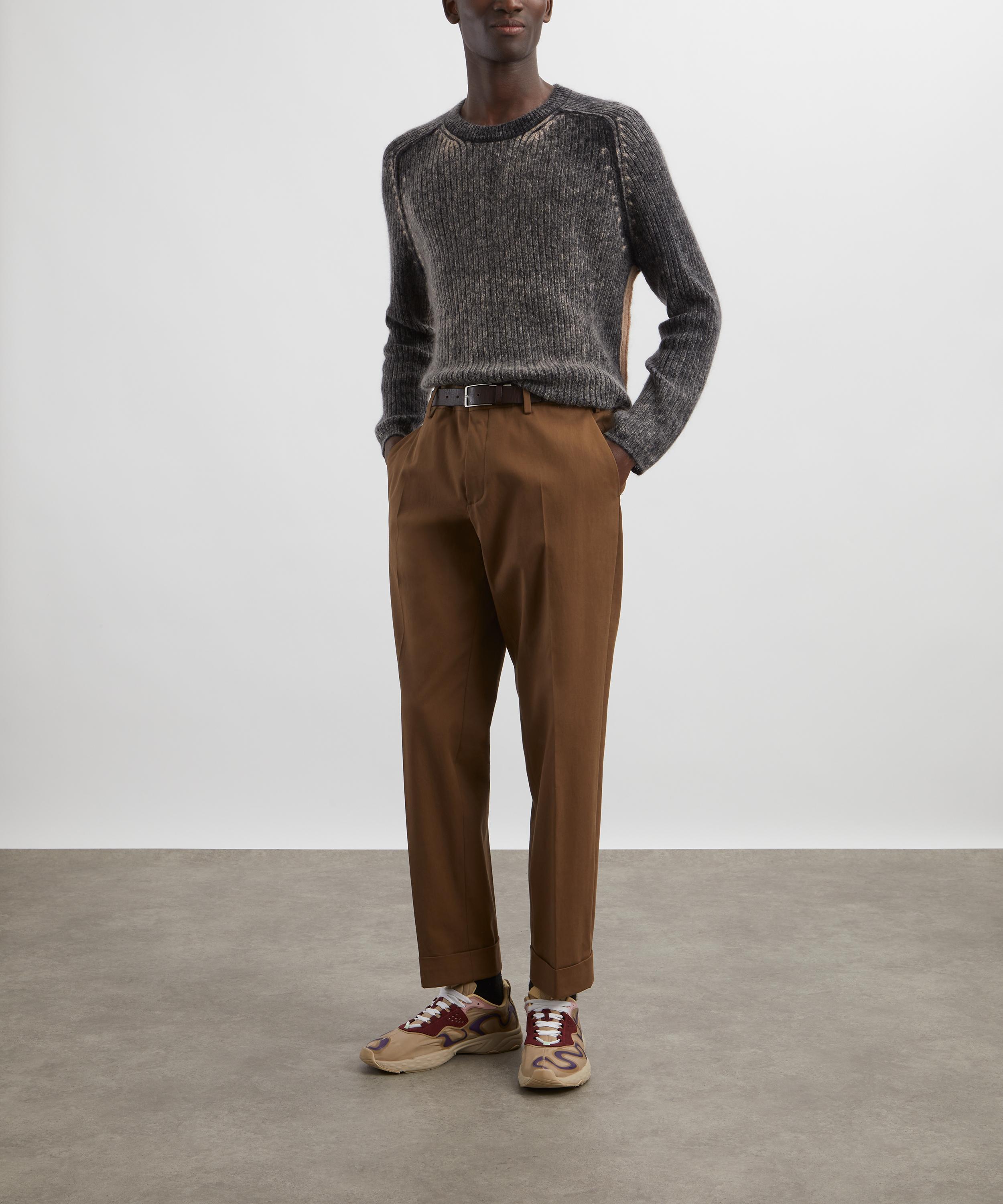 Paul Smith - Charcoal Acid-Wash Wool-Mohair Jumper image number 1