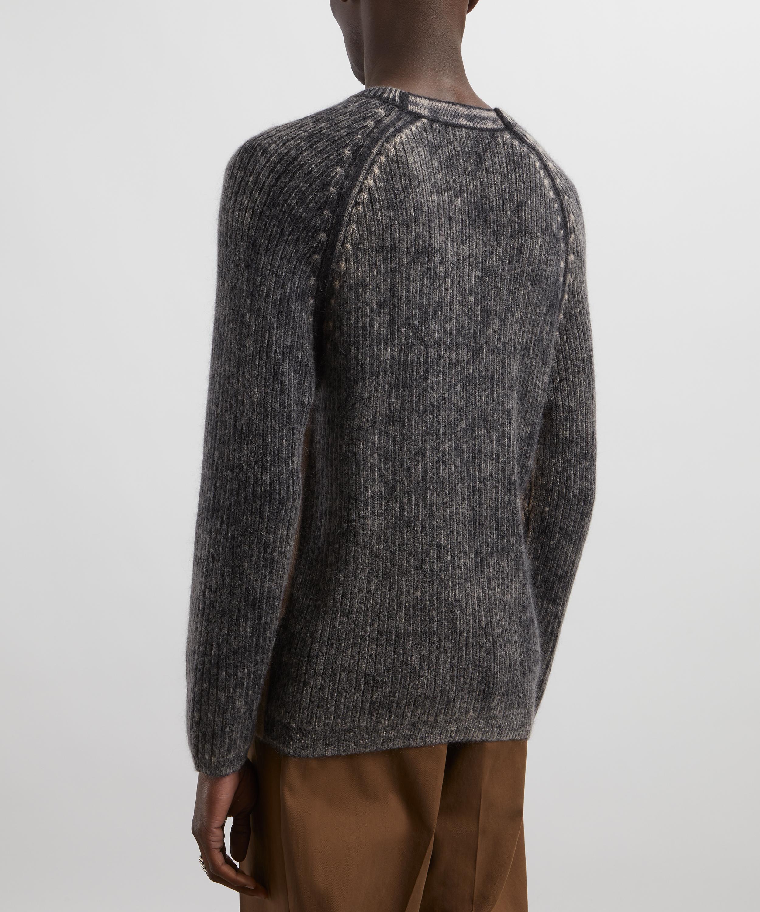 Paul Smith - Charcoal Acid-Wash Wool-Mohair Jumper image number 3