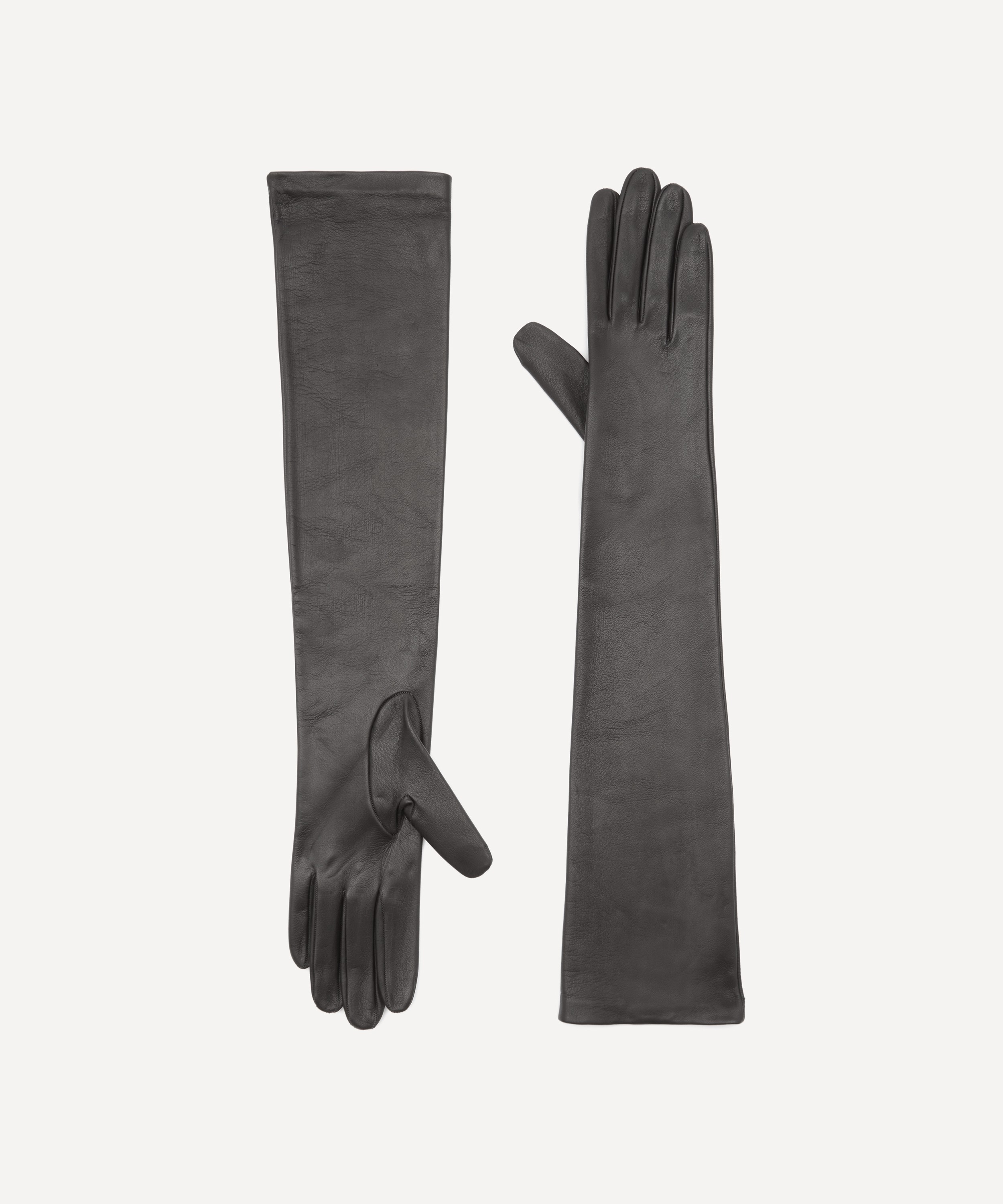 Long Leather Gloves