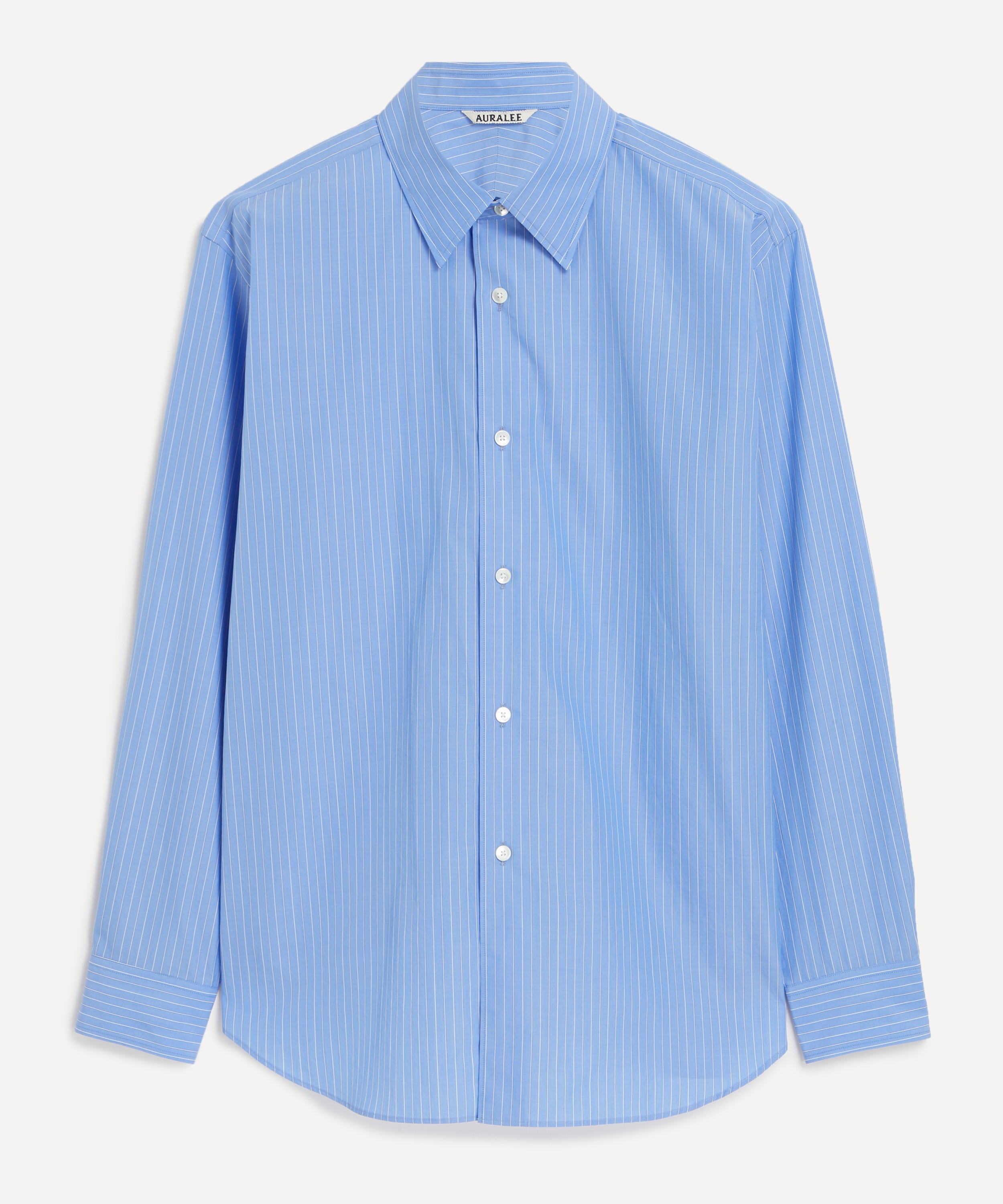 Auralee - Suvin High Count Cloth Stripe Shirt