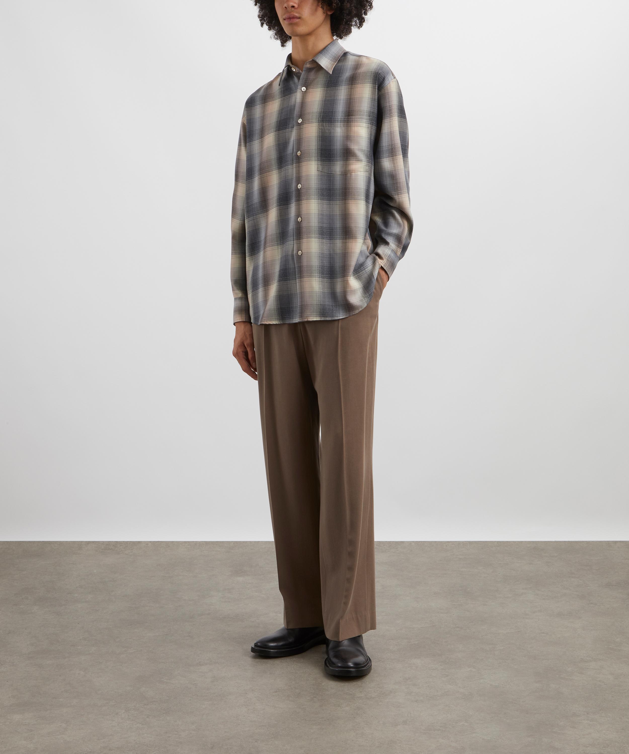 Auralee - Super Light Wool Check Shirt image number 1