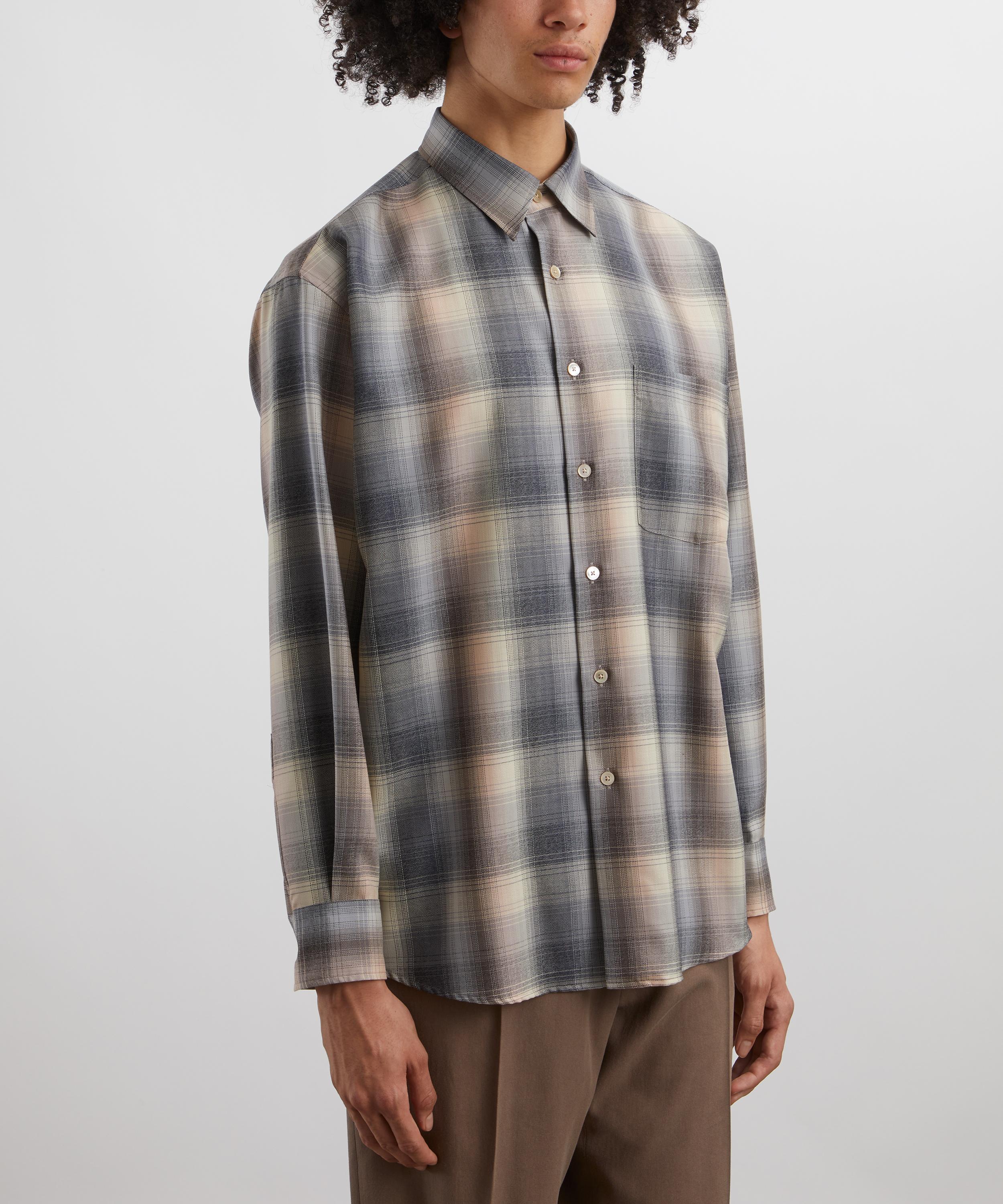 Auralee - Super Light Wool Check Shirt image number 2