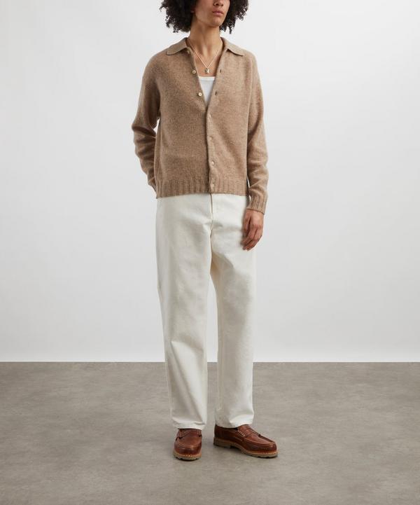 Auralee Shetland Wool Cashmere Knit Cardigan | Liberty Auralee Shetland Wool Cashmere Knit Cardigan | Liberty