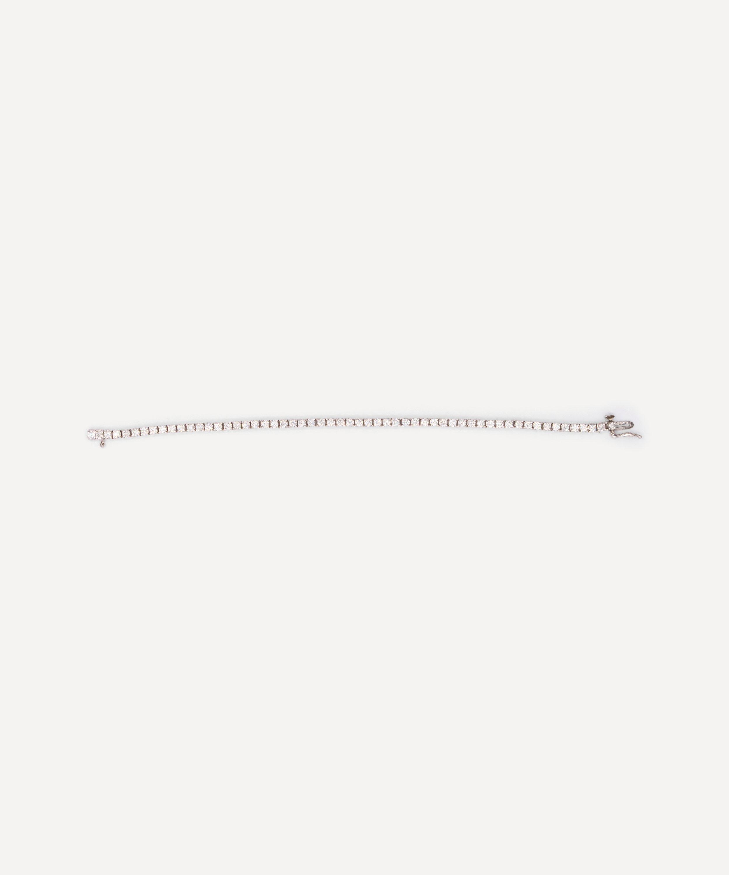 Kojis - 18ct White Gold Vintage Diamond Line Bracelet image number 1
