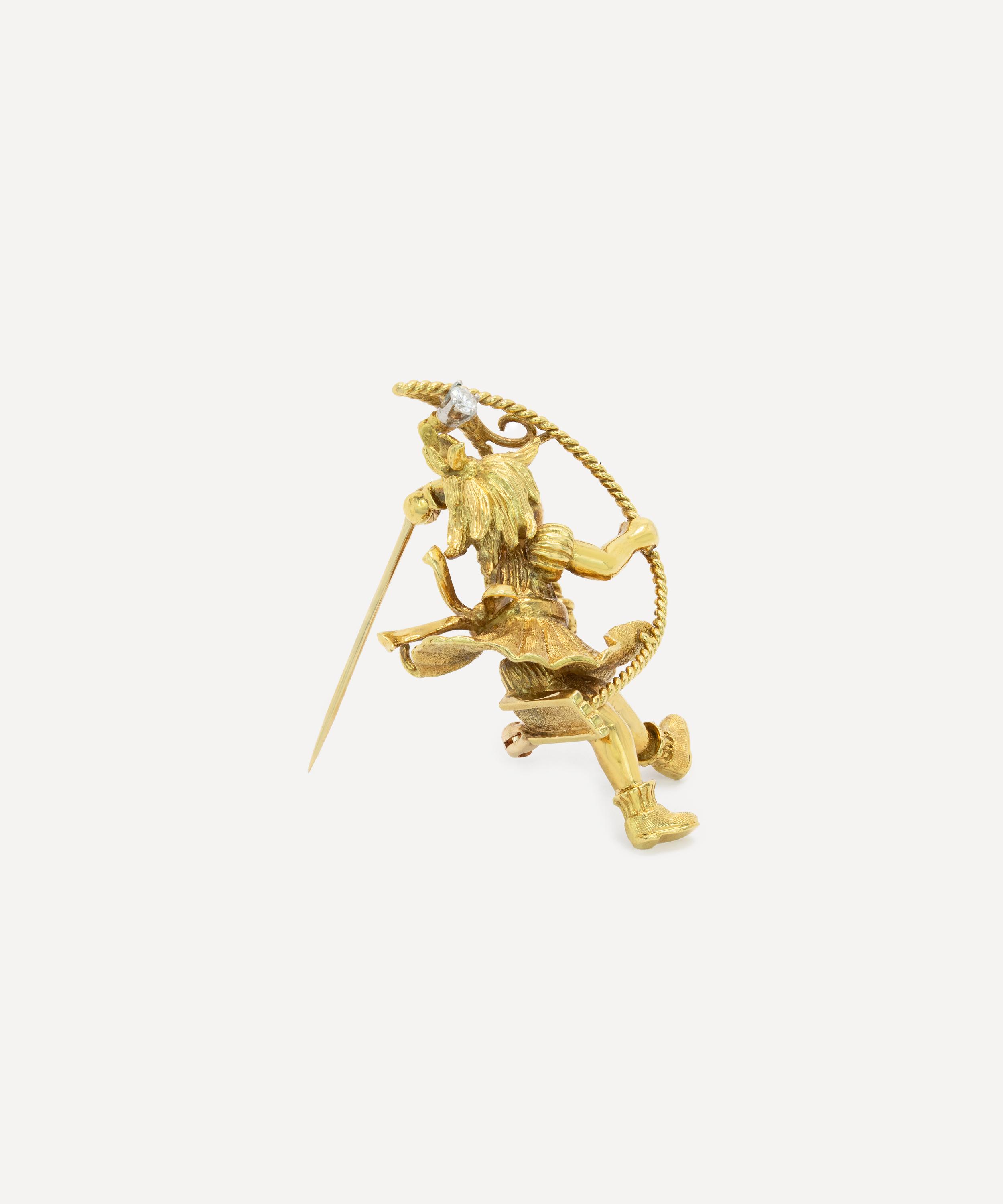 Kojis - 14ct Gold Swing Brooch image number 1