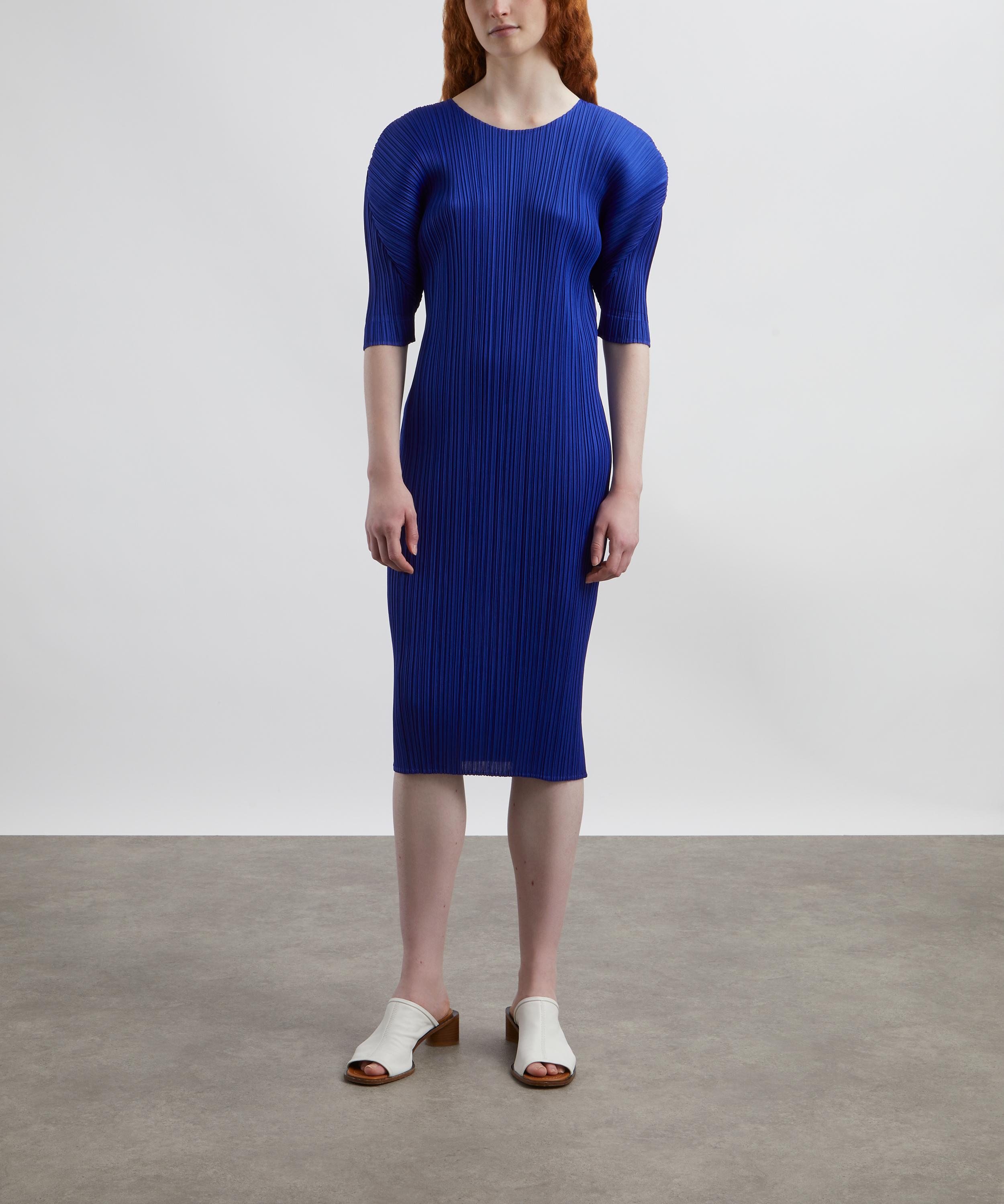 Pleats Please Issey Miyake - MONTHLY COLORS JULY Pleated Midi Dress image number 2