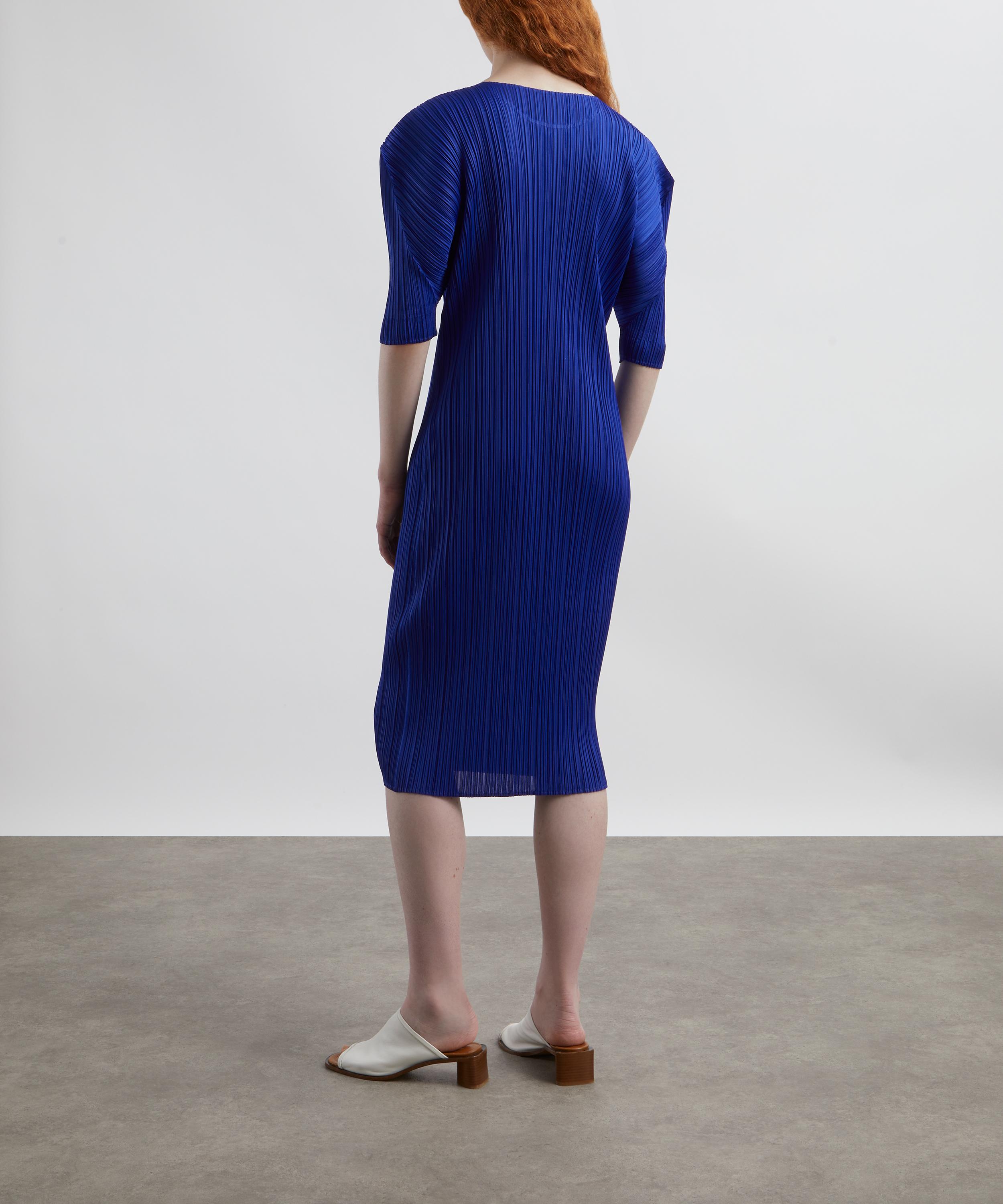 Pleats Please Issey Miyake - MONTHLY COLORS JULY Pleated Midi Dress image number 3