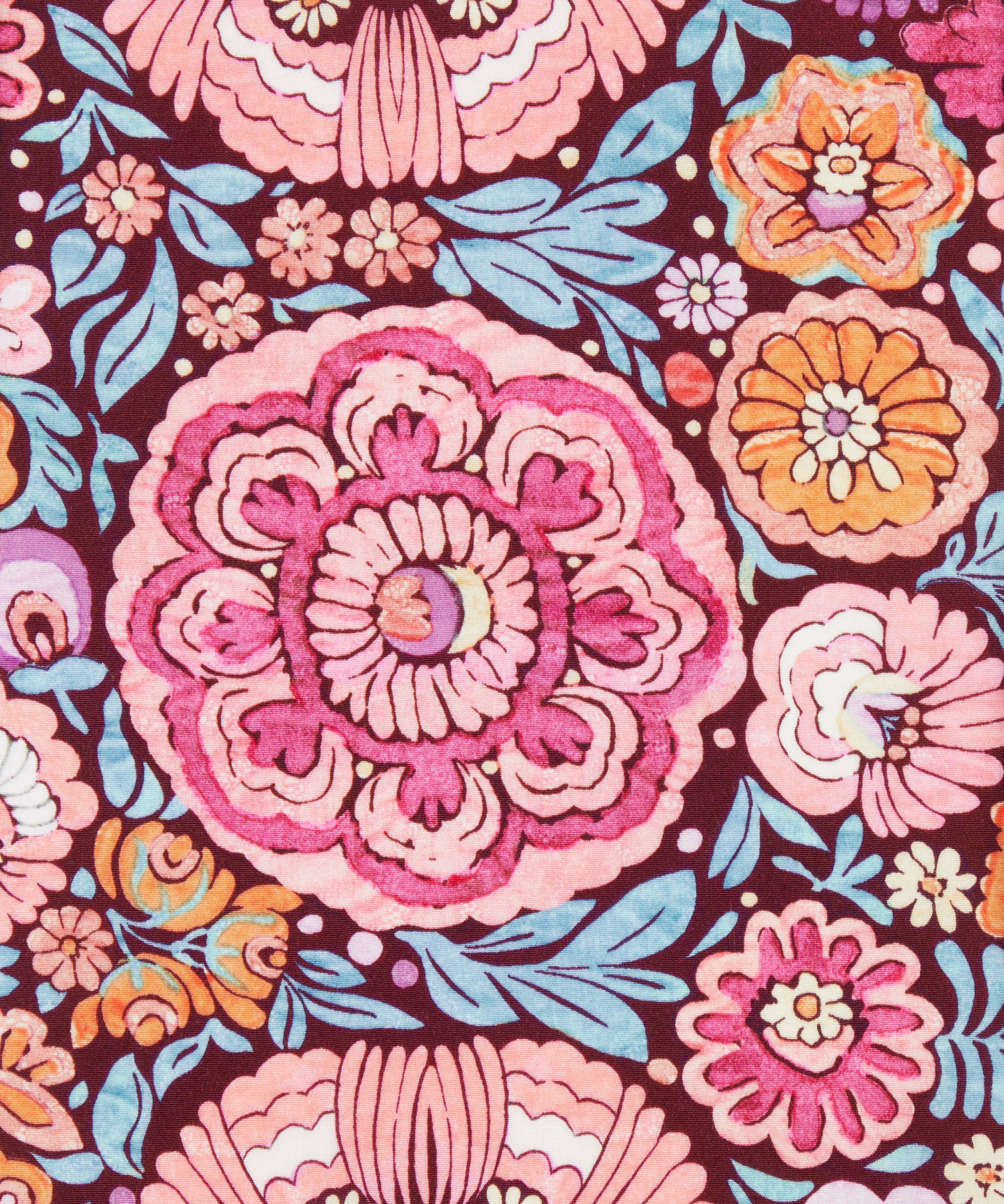 Liberty Fabrics - Begonia Garden Crepe de Chine image number 0