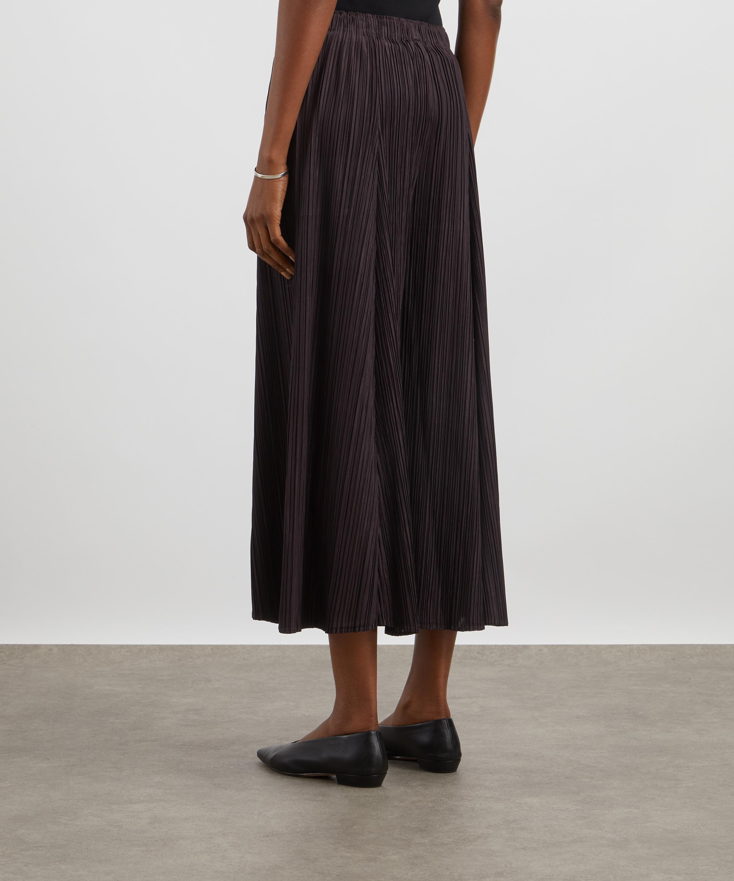 Pleats Please Issey Miyake - MELLOW PLEATS Dark Brown Pleated Trousers image number 3