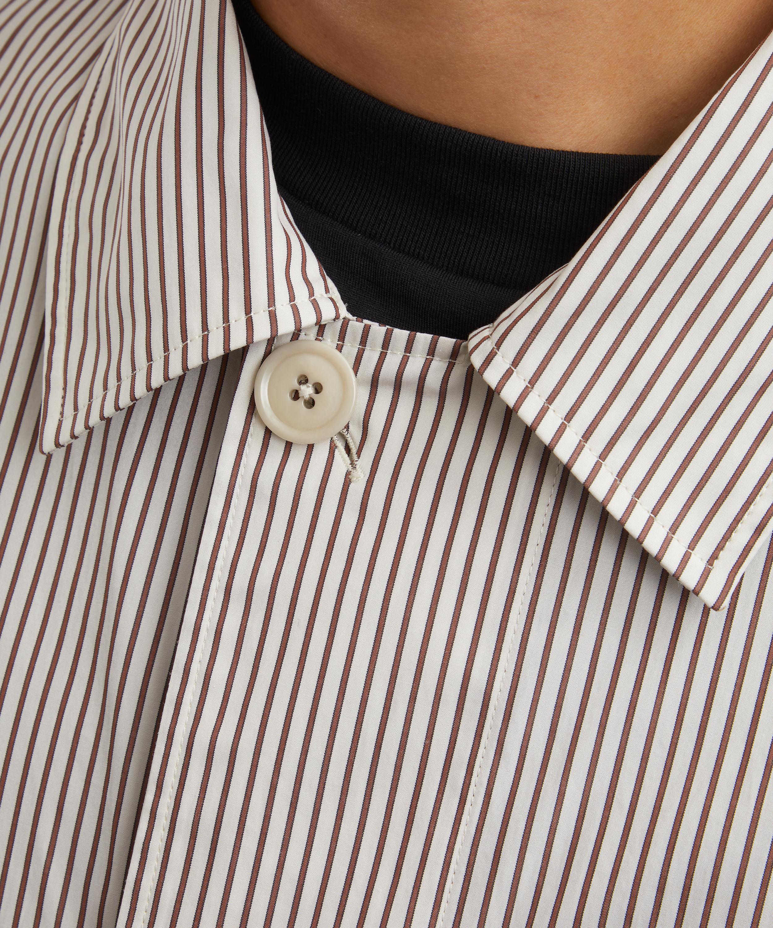 Lemaire - Striped Cotton Poplin Pyjama Shirt image number 4