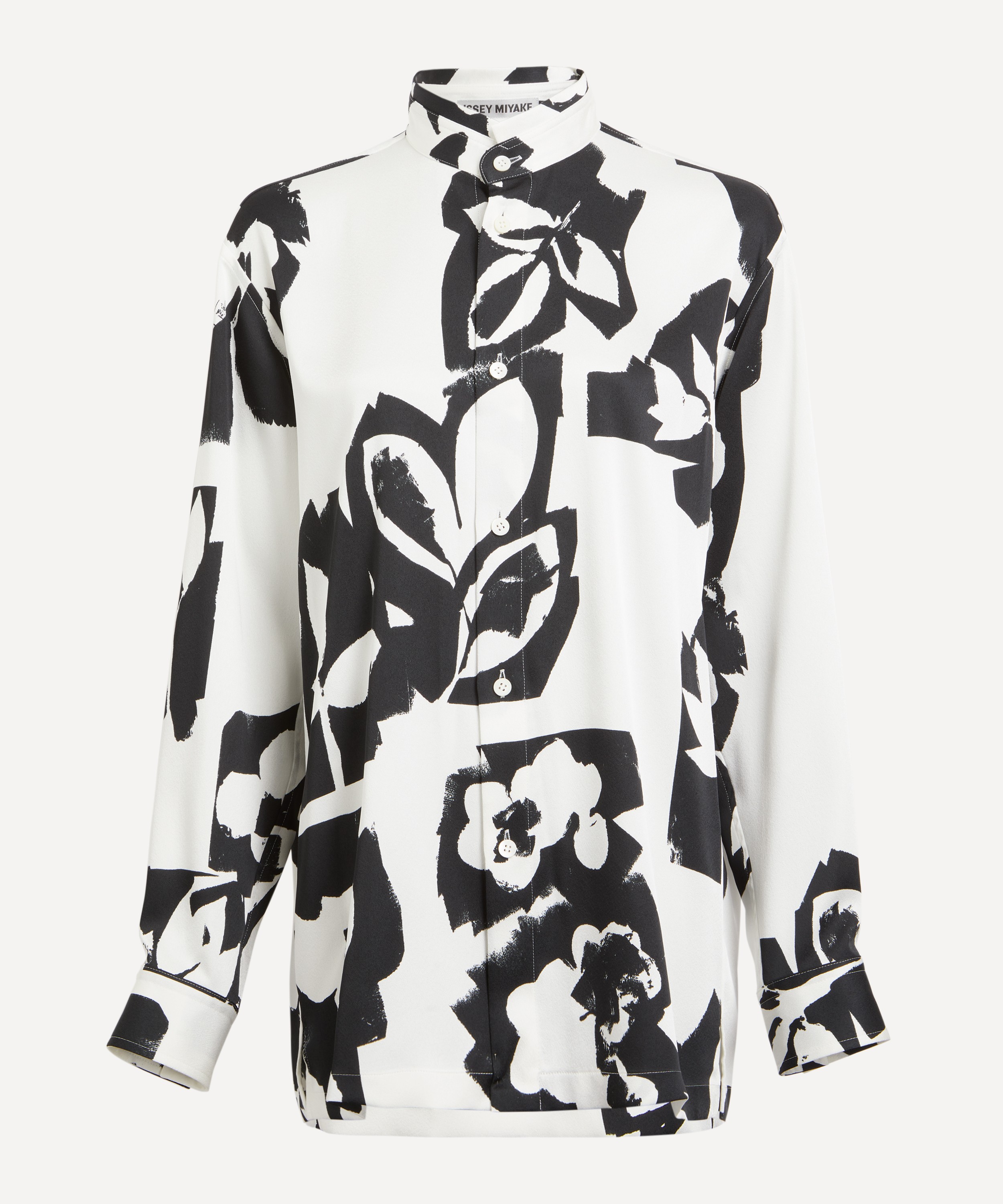 Issey Miyake - PHYSIOTYPE SATIN Frost White Shirt image number 0