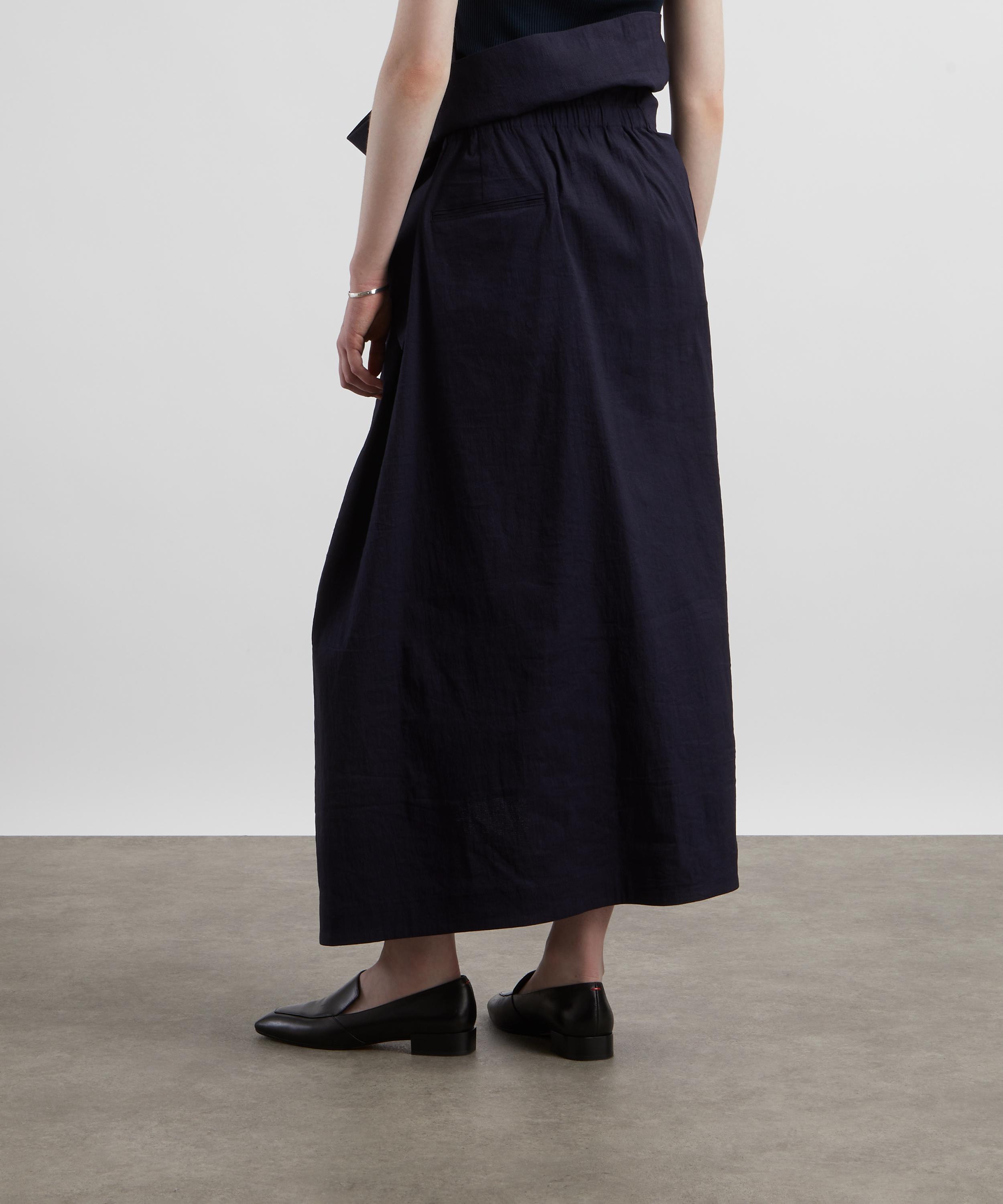 Issey Miyake - ENTHCLOTHE Wrapped Washi Paper Midi-Skirt image number 3