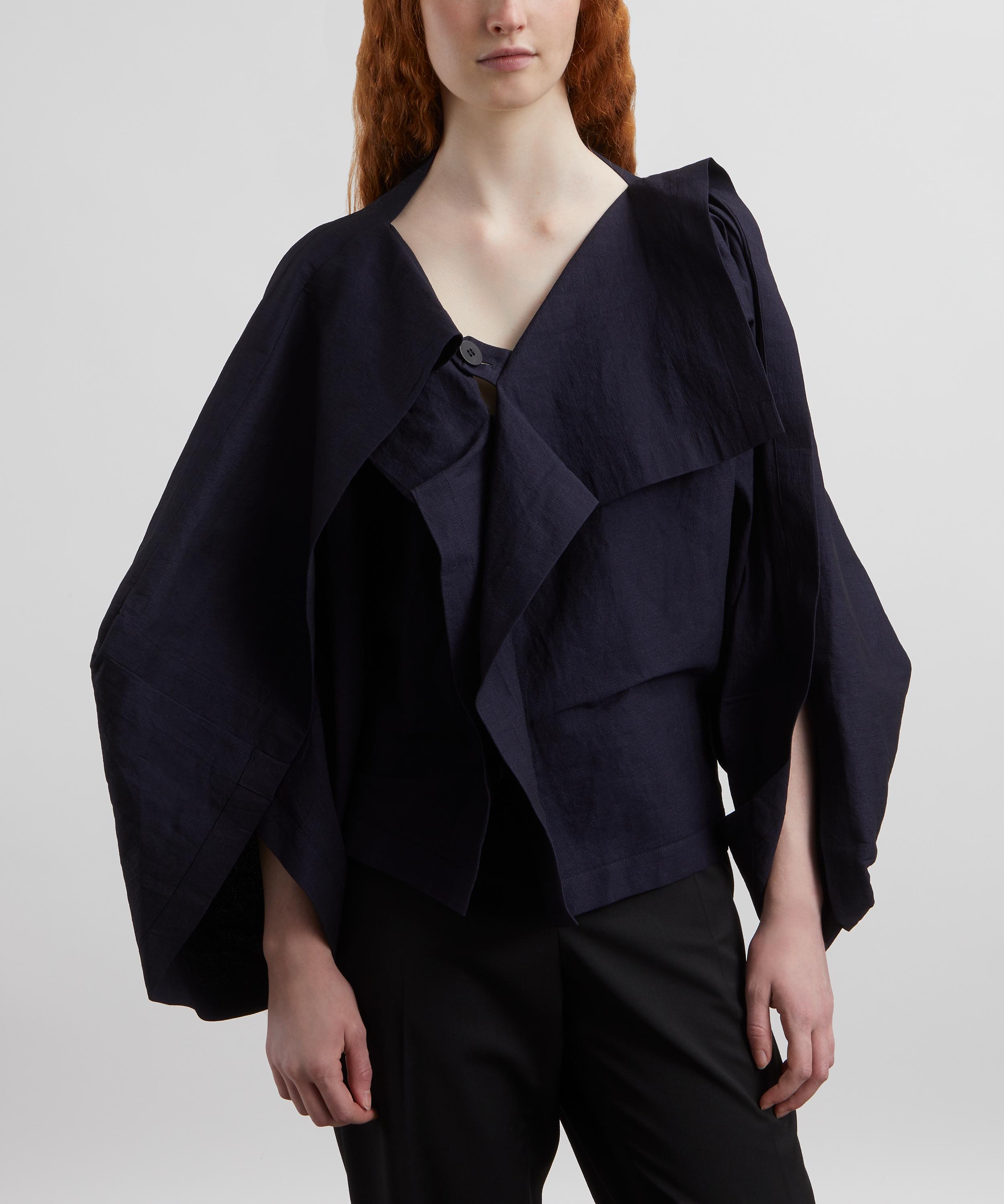 Issey Miyake - ENTHCLOTHE Asymmetric Washi Paper Cardigan image number 2