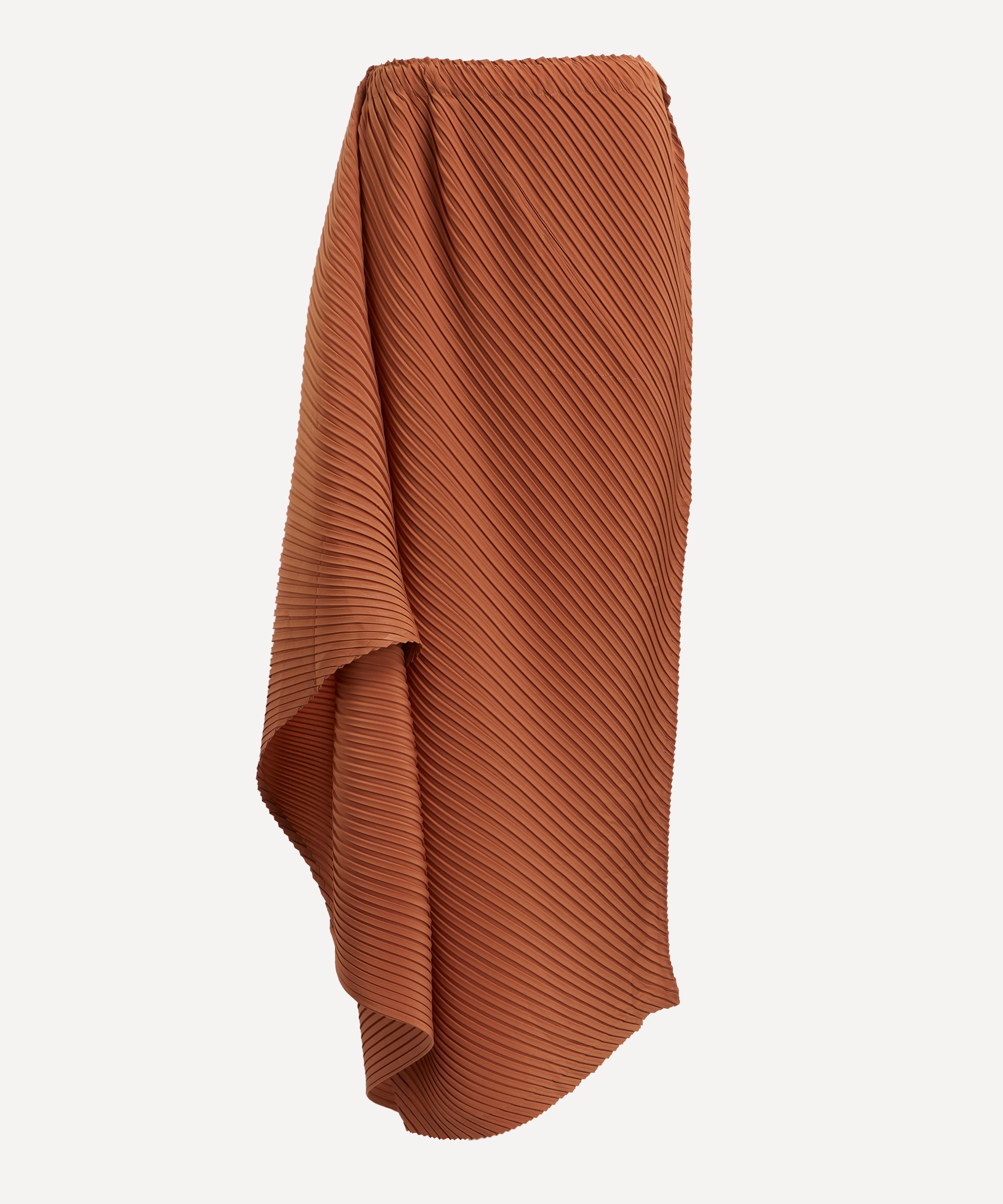 Issey Miyake - VIGOR PLEATS SOLID Pleated Wrap Skirt image number 0