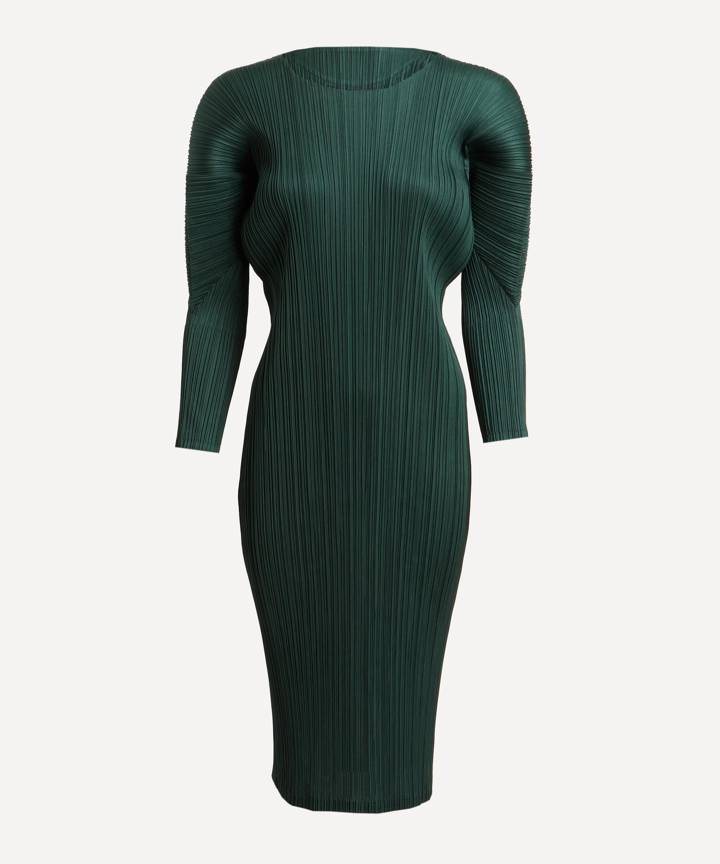 Pleats Please Issey Miyake - MONTHLY COLOURS: OCTOBER Pleated Midi Dress image number 0