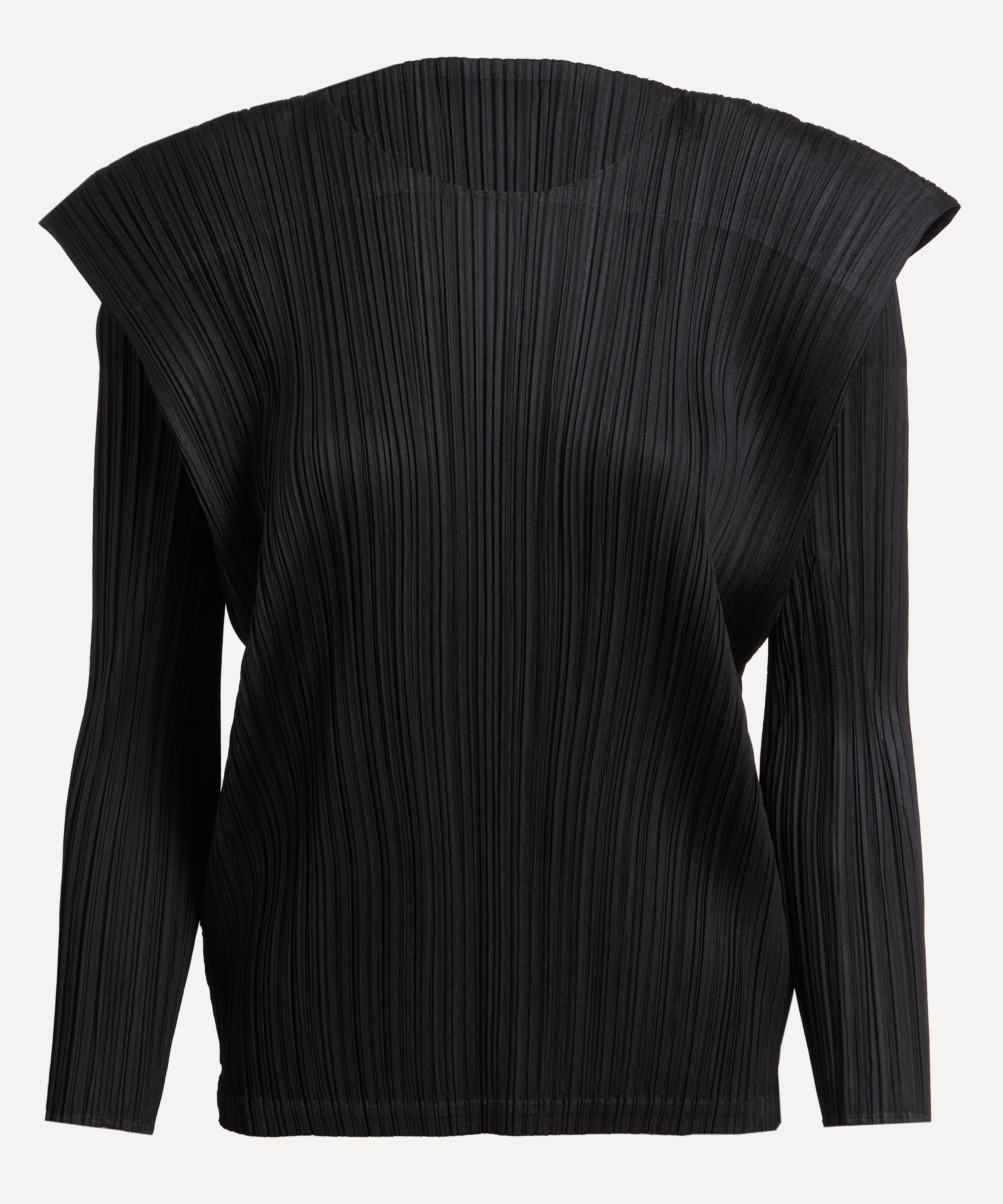 Pleats Please Issey Miyake - MONTHLY COLOURS: SEPTEMBER Black Pleated Top image number 0