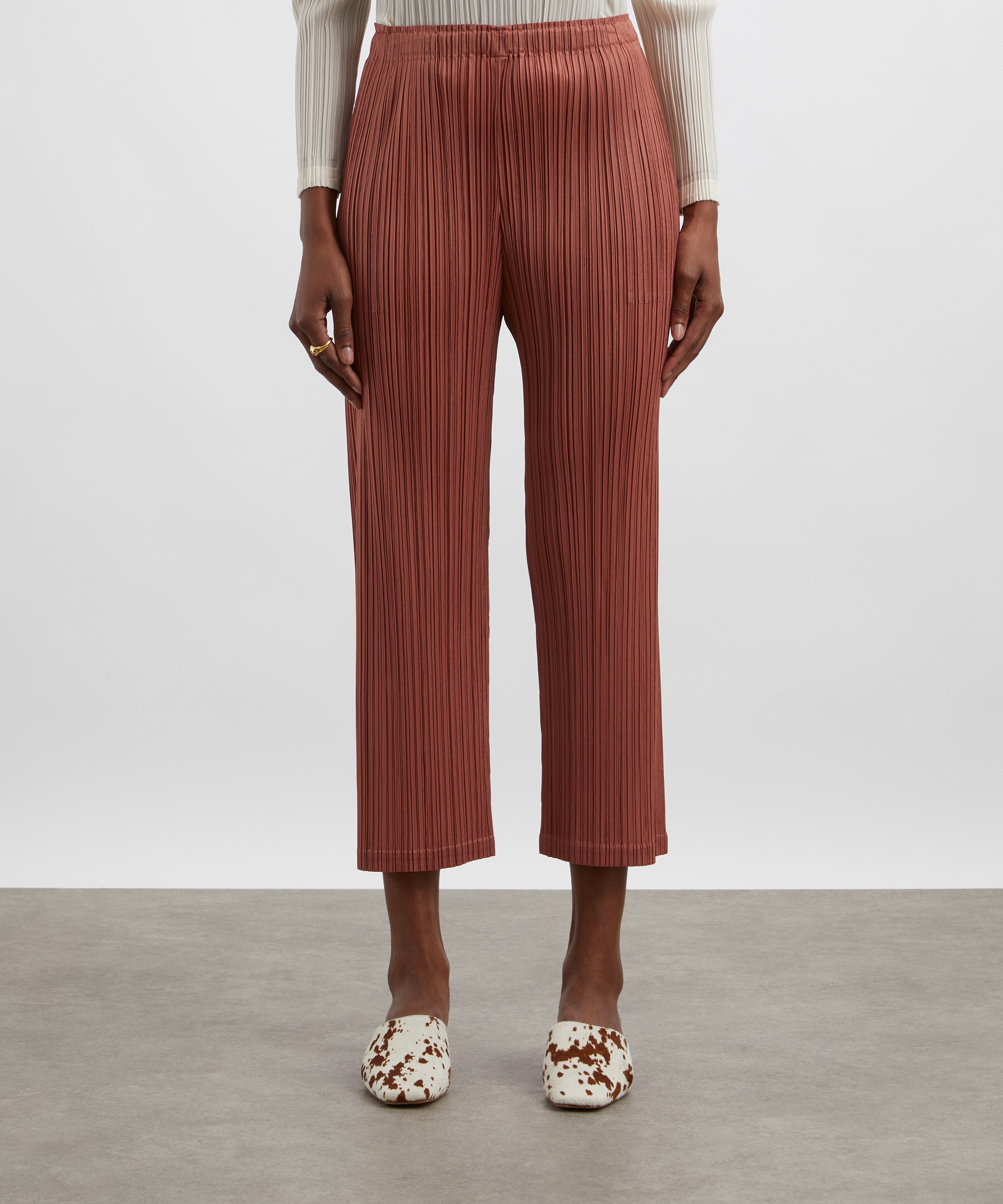 Pleats Please Issey Miyake - MONTHLY COLOURS DECEMBER Pleated Trousers image number 2