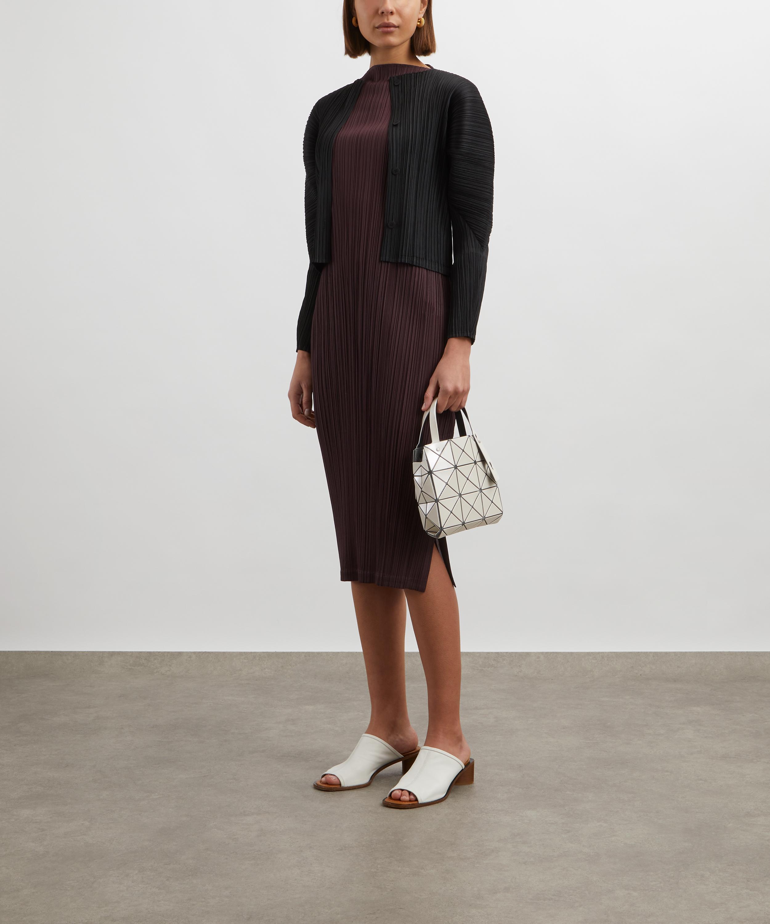 Pleats Please Issey Miyake - MONTHLY COLOURS: OCTOBER Black Pleated Cardigan  image number 1