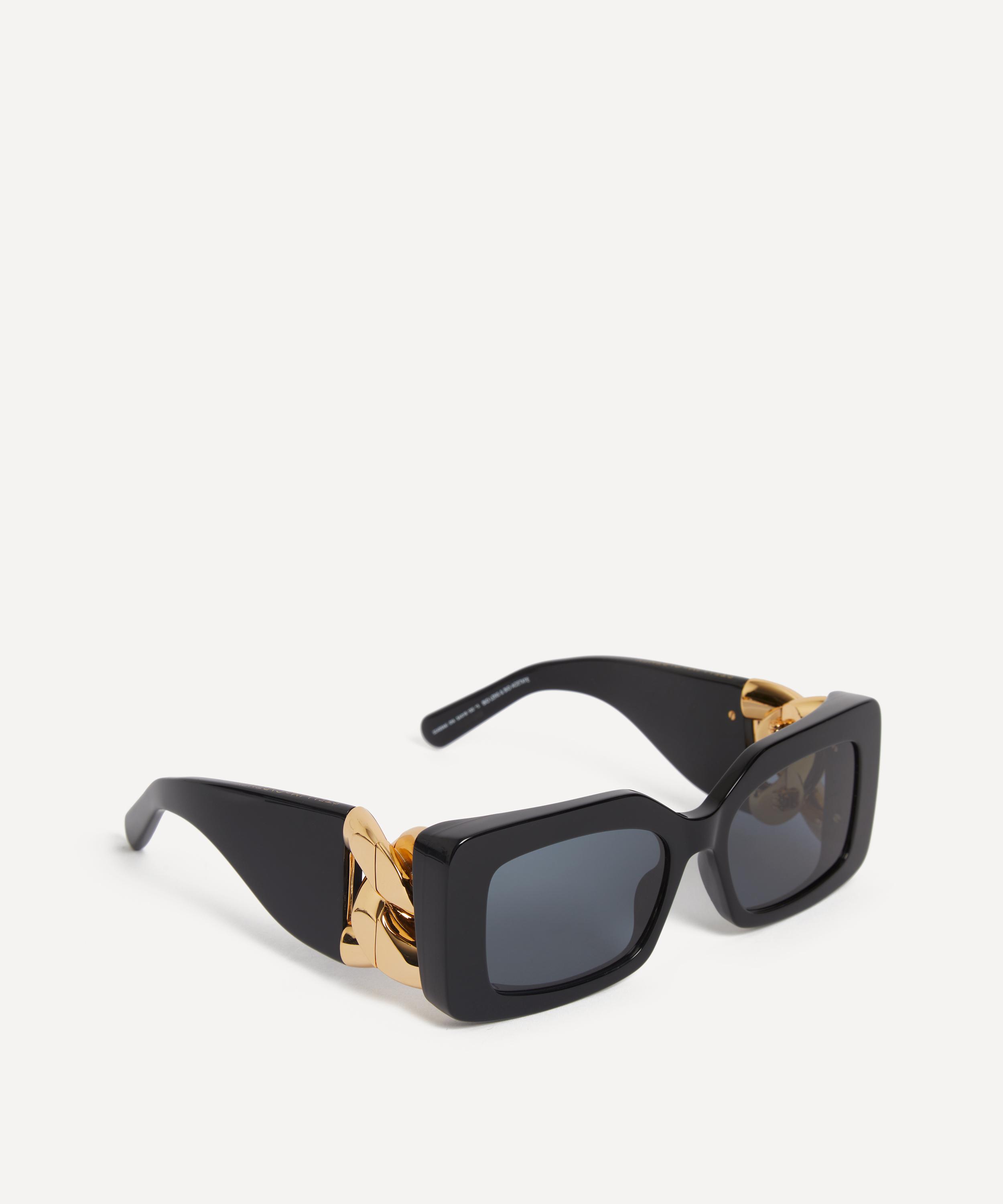 Stella McCartney - Square Chain-Link Acetate Sunglasses image number 1