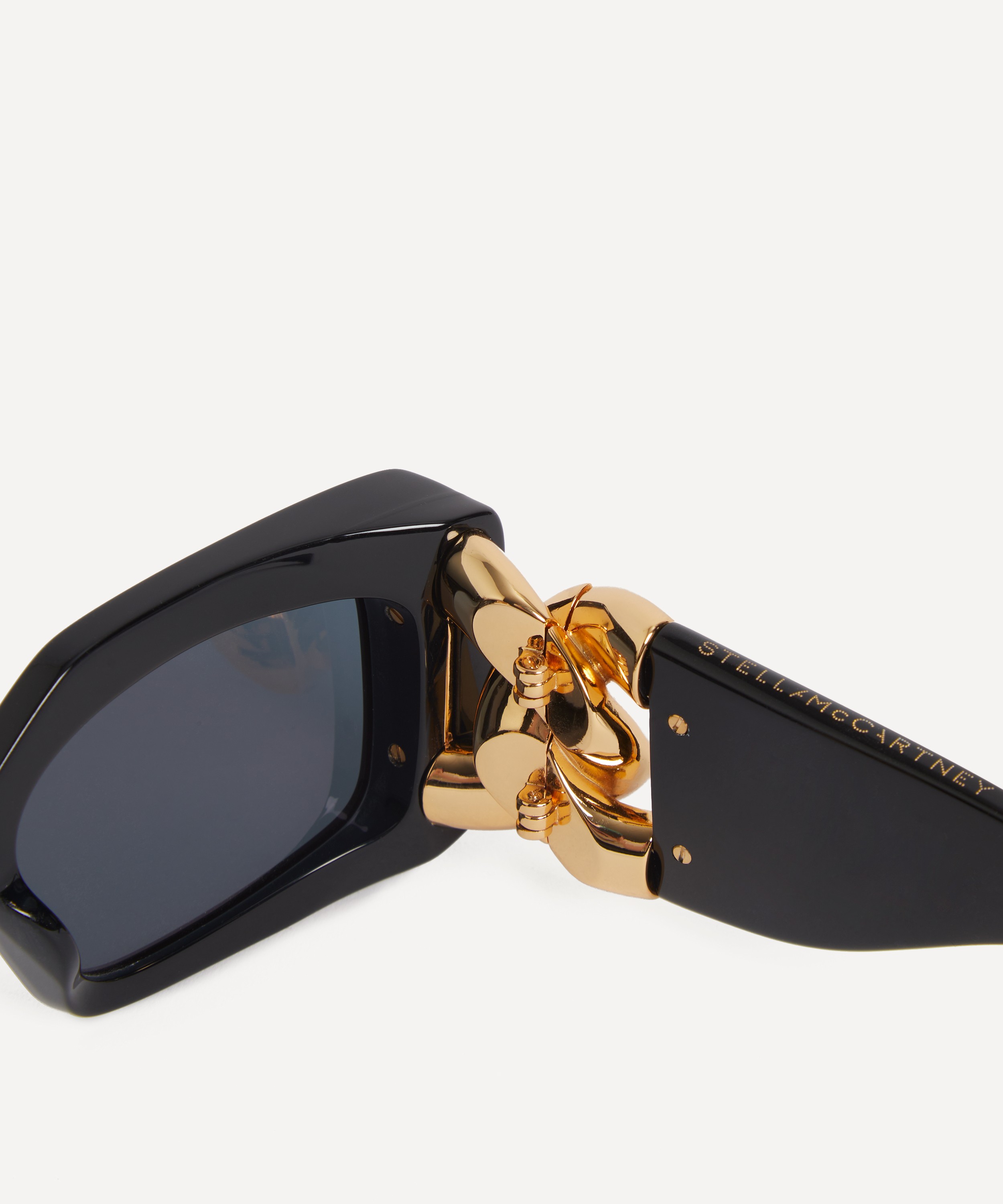 Stella McCartney - Square Chain-Link Acetate Sunglasses image number 2