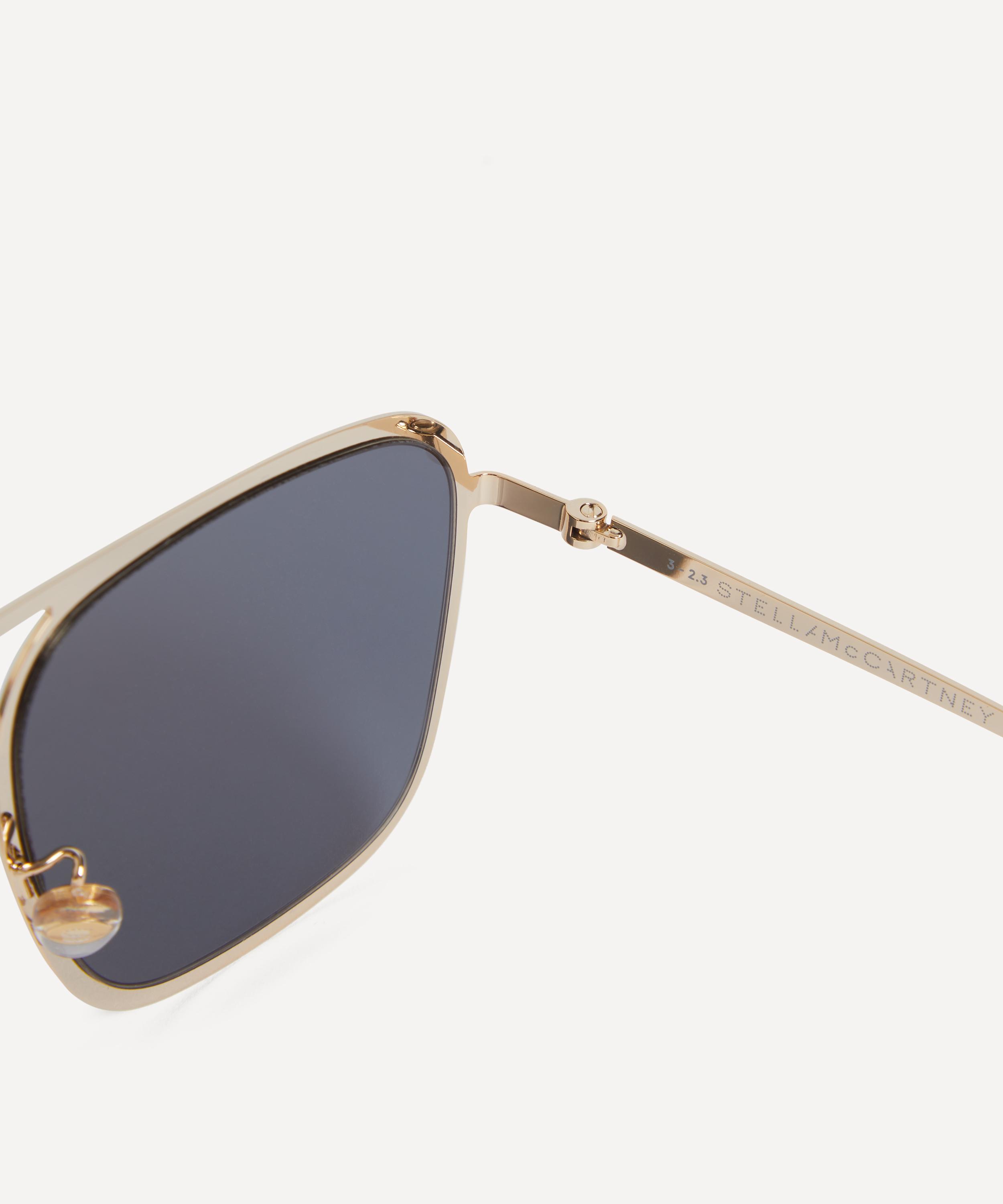 Stella McCartney - Square Aviator Metal Sunglasses image number 2