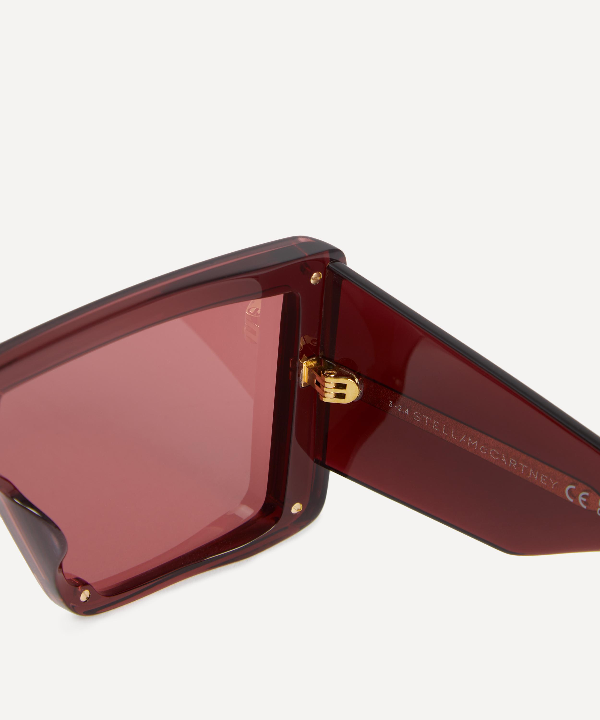 Stella McCartney - Translucent Square Acetate Sunglasses image number 2