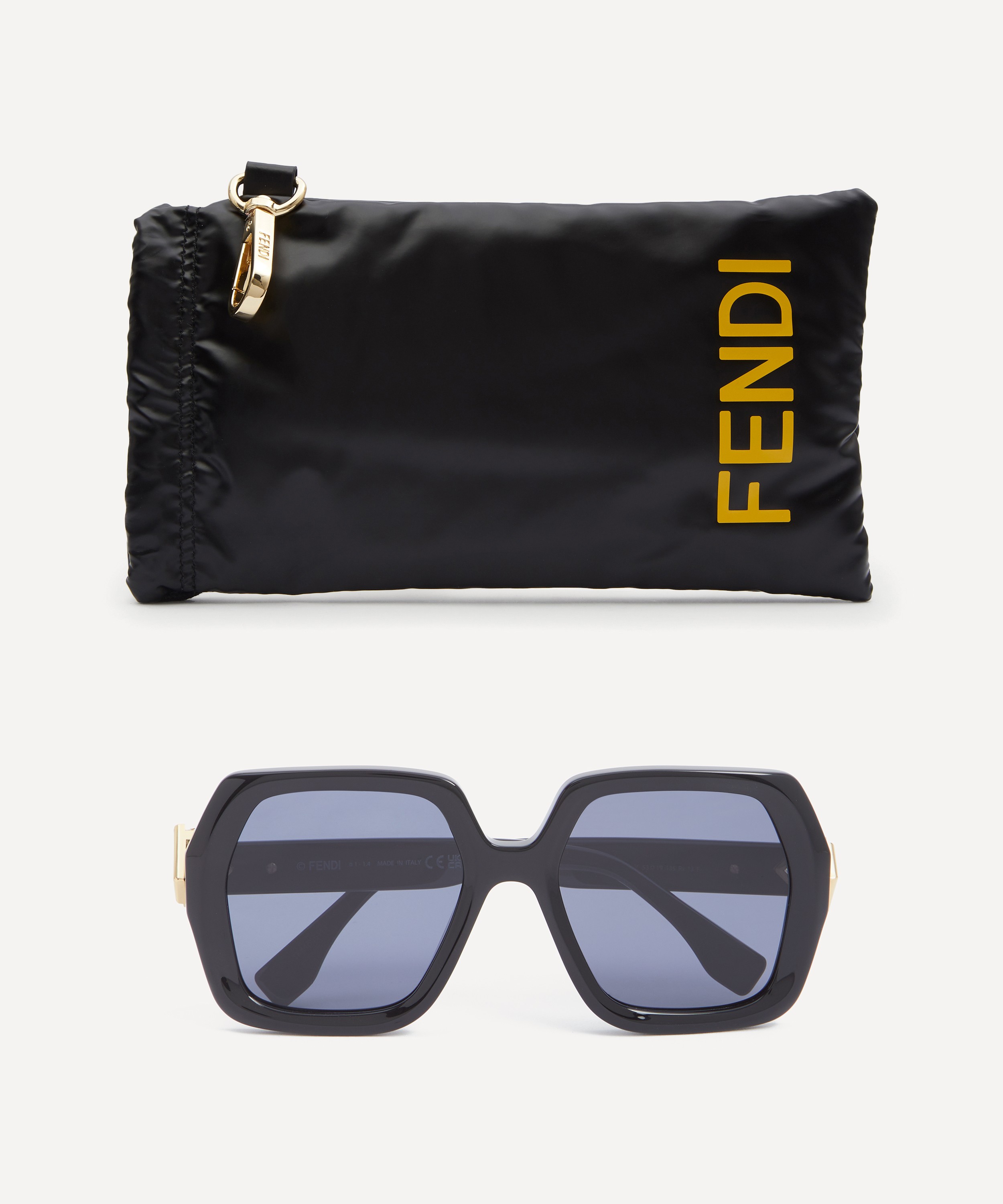 Fendi - FF Oversized Acetate Sunglasses image number 3