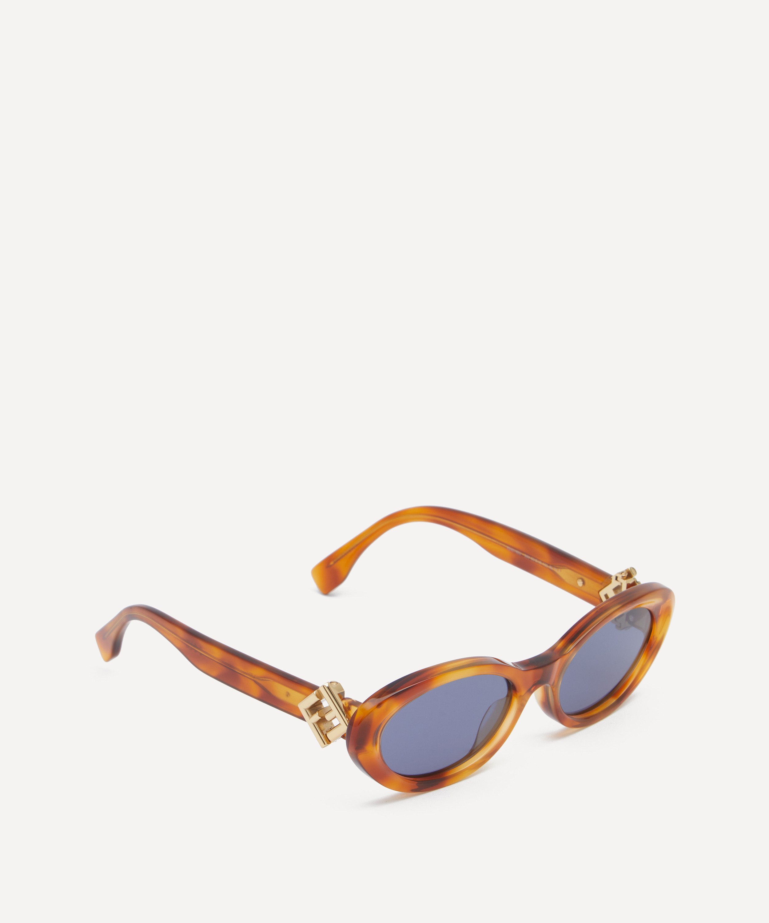 Fendi - FF Oval Acetate Sunglasses image number 1