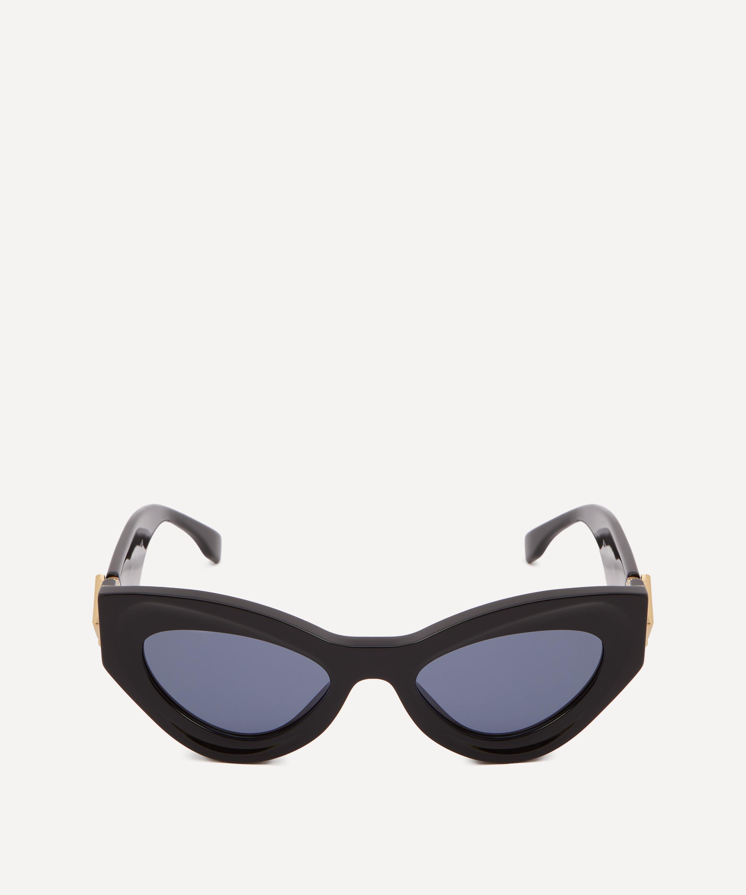 Fendi - Oval FF Diamonds Acetate Sunglasses image number 0