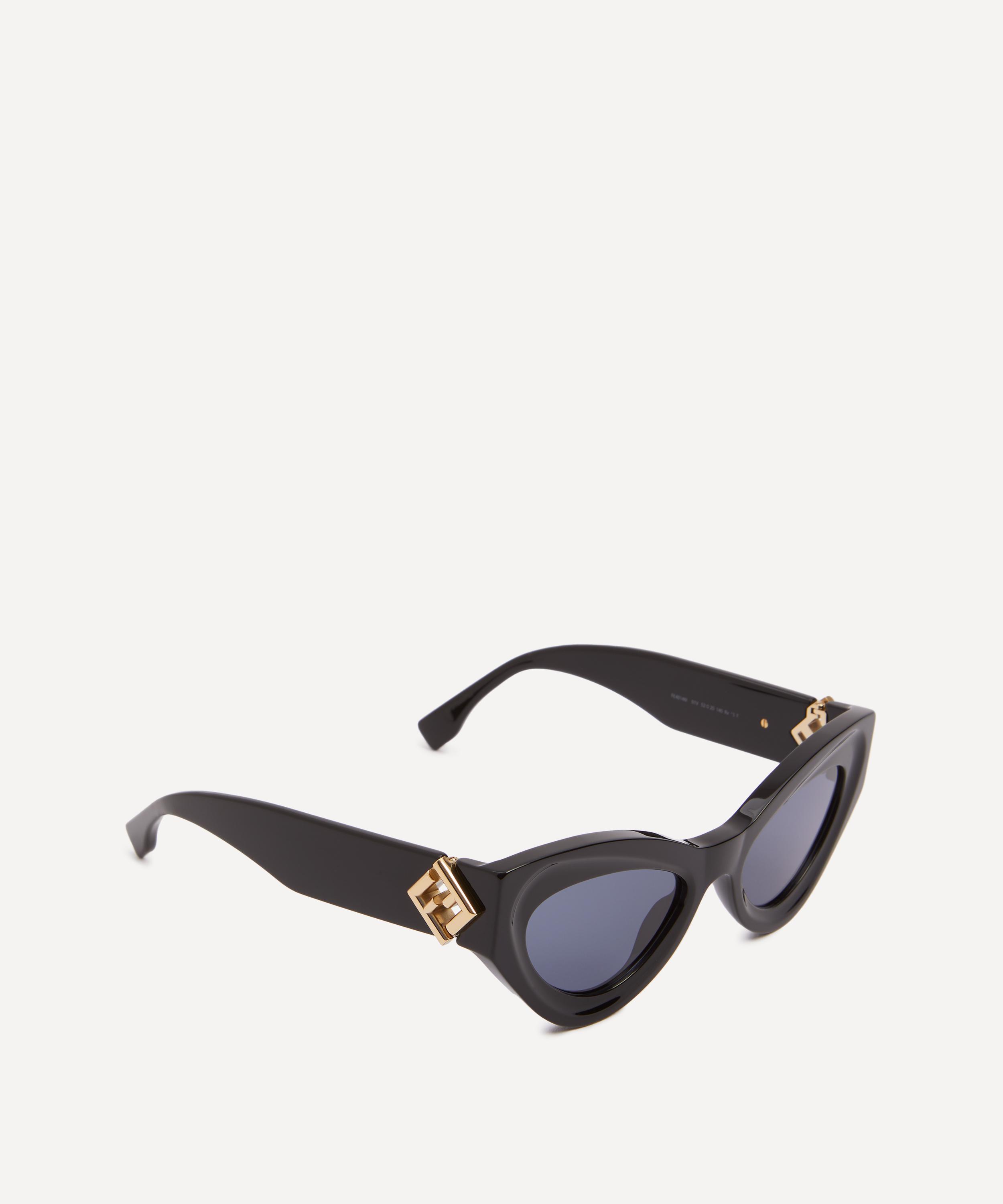 Fendi - Oval FF Diamonds Acetate Sunglasses image number 1