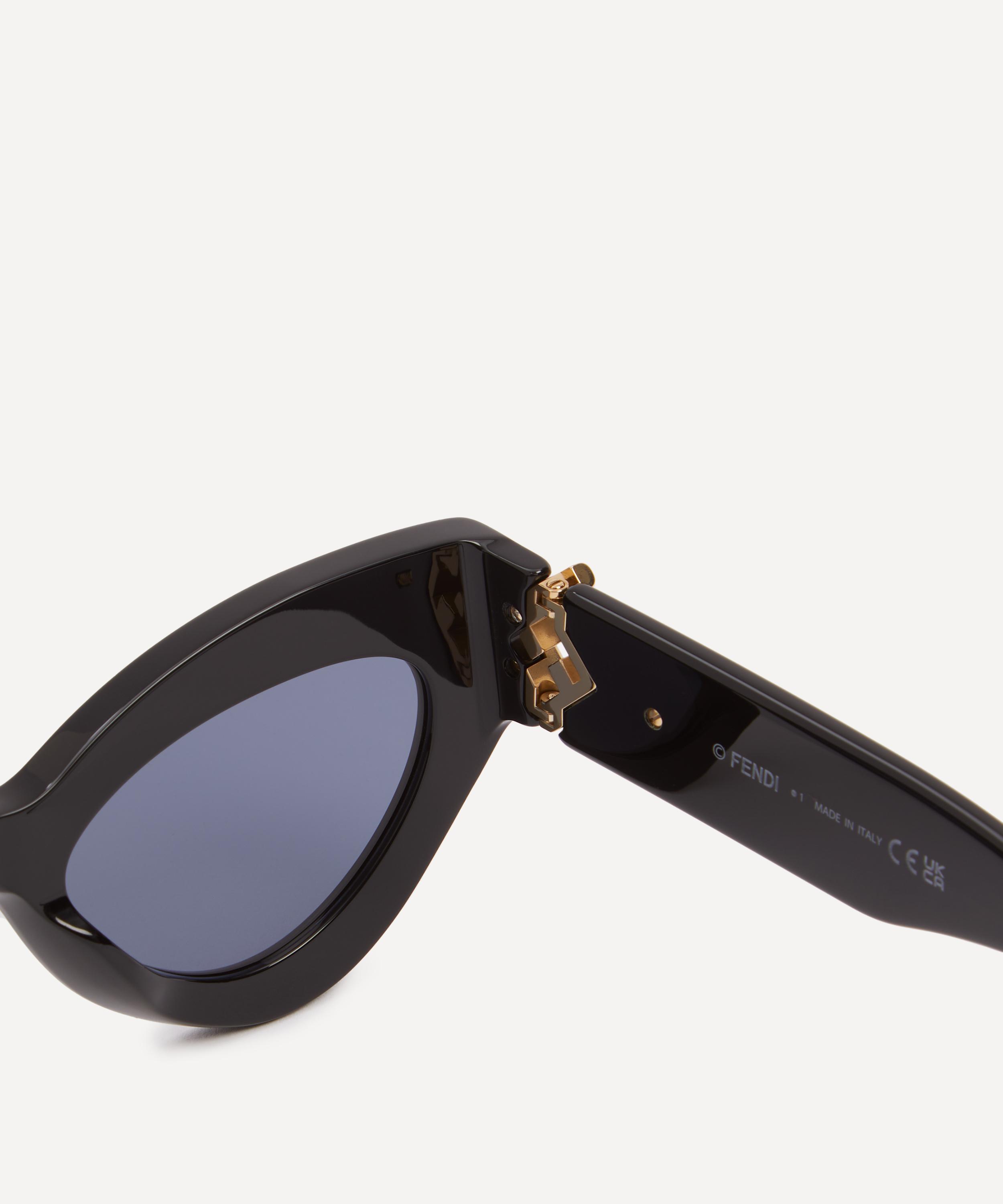 Fendi - Oval FF Diamonds Acetate Sunglasses image number 2