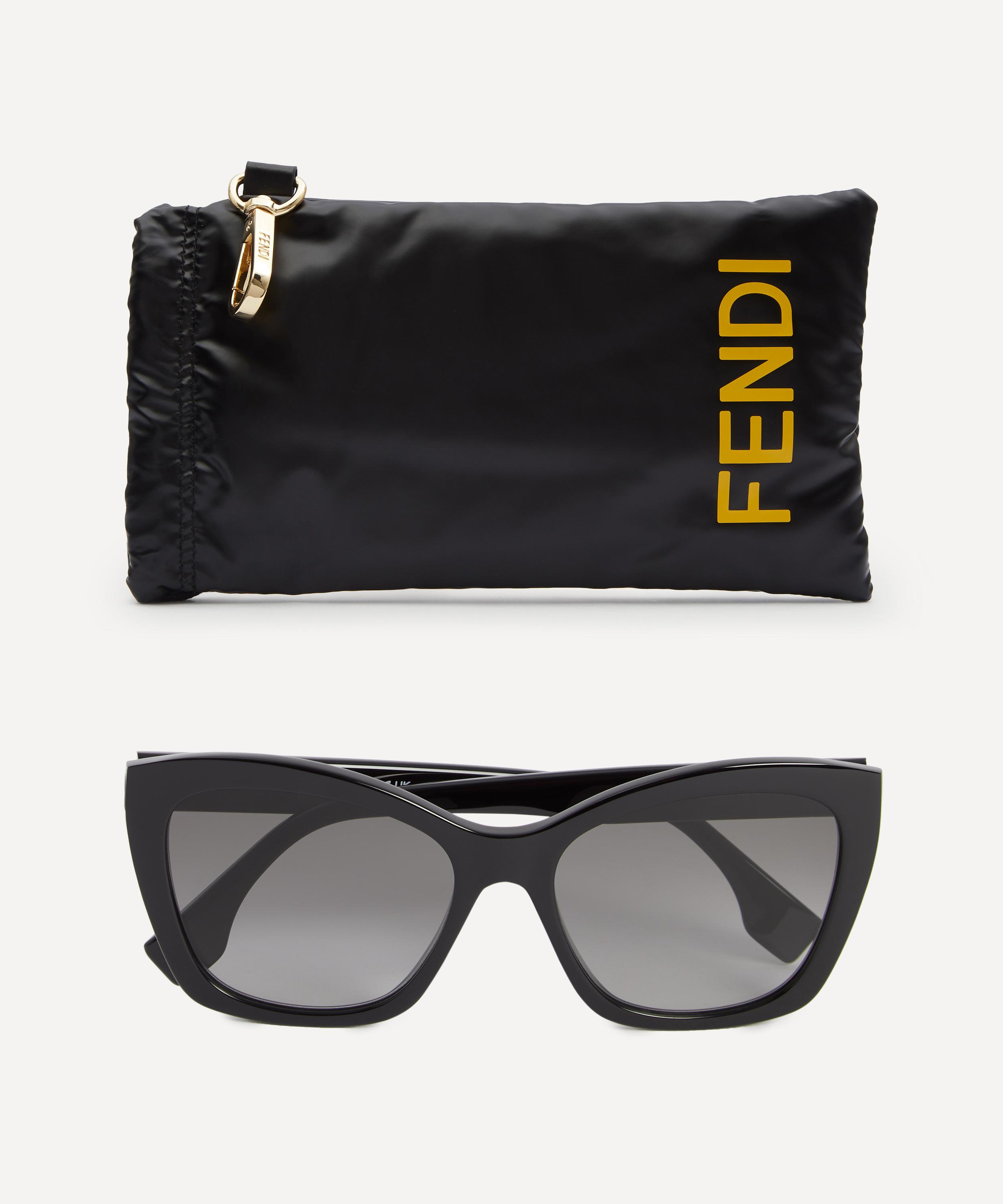 Fendi - Lettering Butterfly Sunglasses image number 3