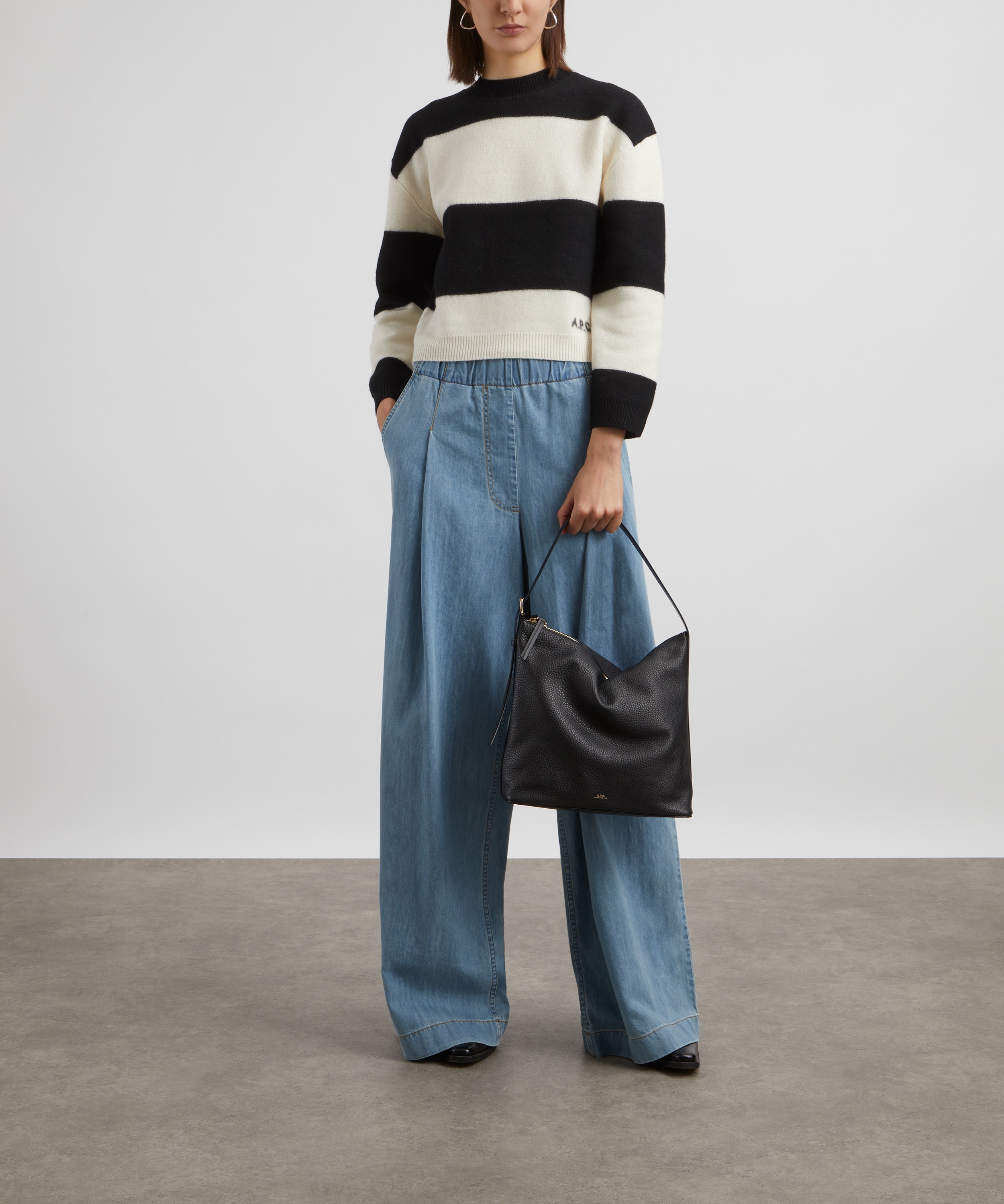 A.P.C. - Penny Striped Merino Wool Jumper image number 1