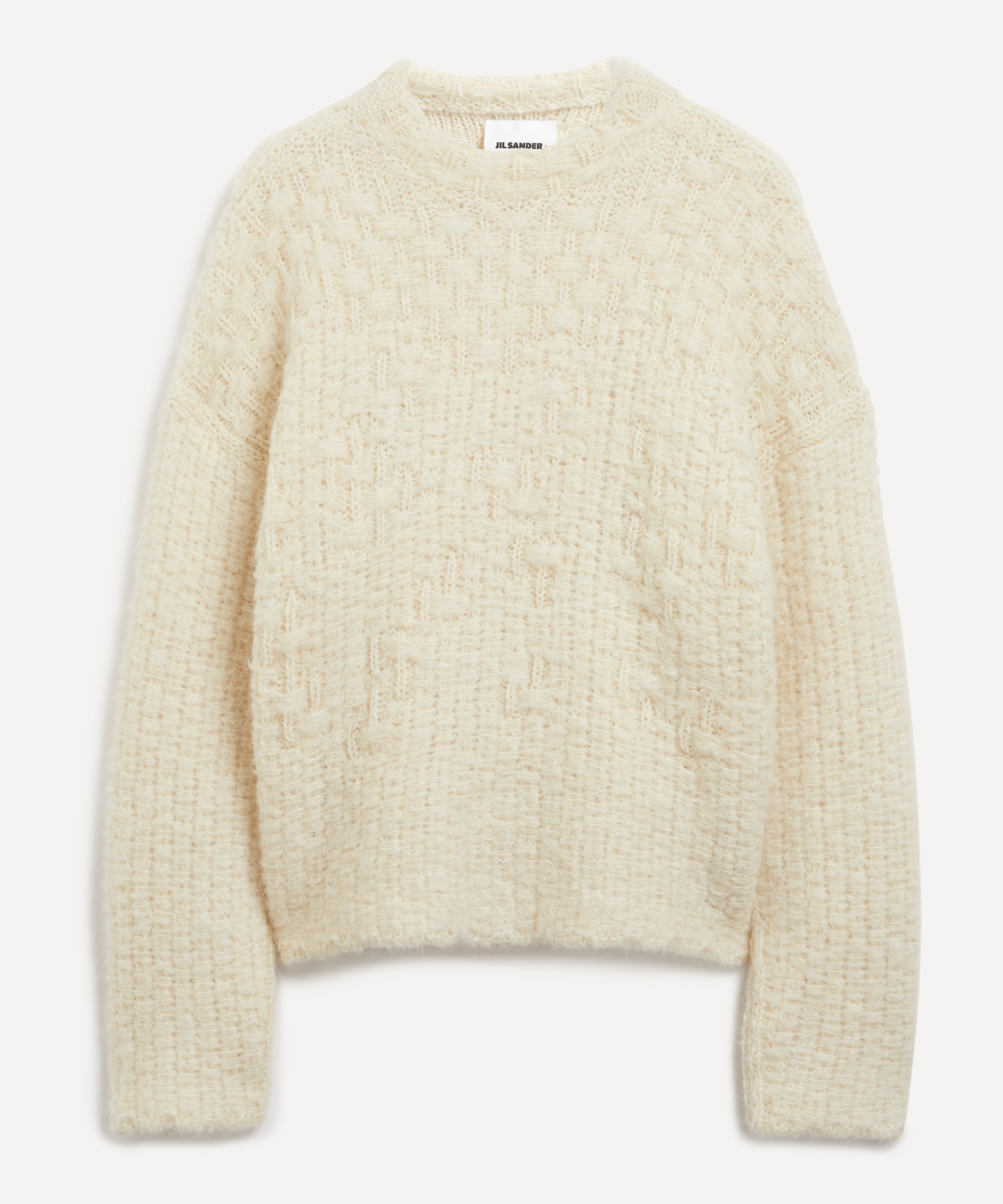 Jil Sander - Alpaca Mohair Basketweave Mock Neck Jumper image number 0