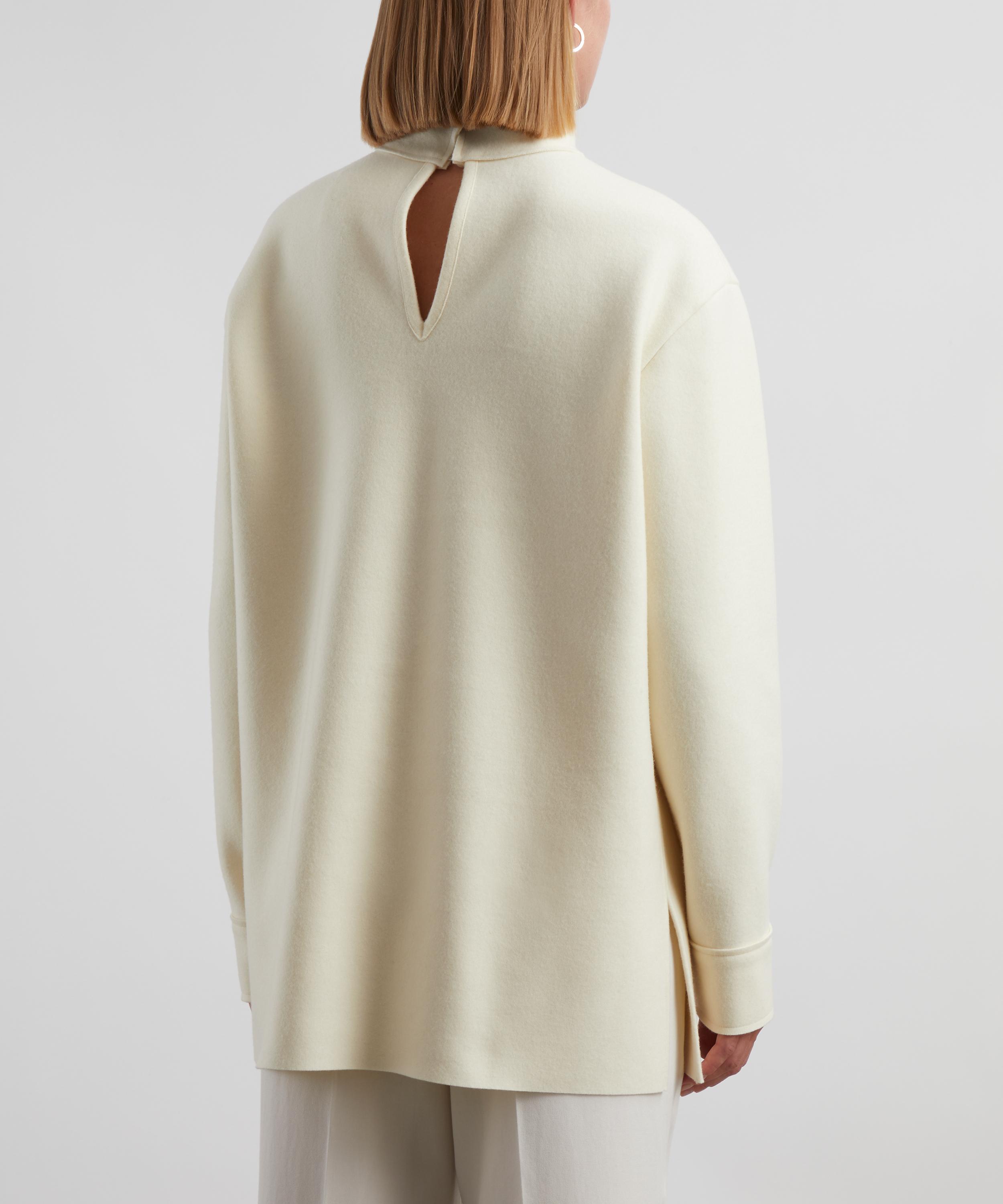 Jil Sander - High-Neck Wool Top image number 3