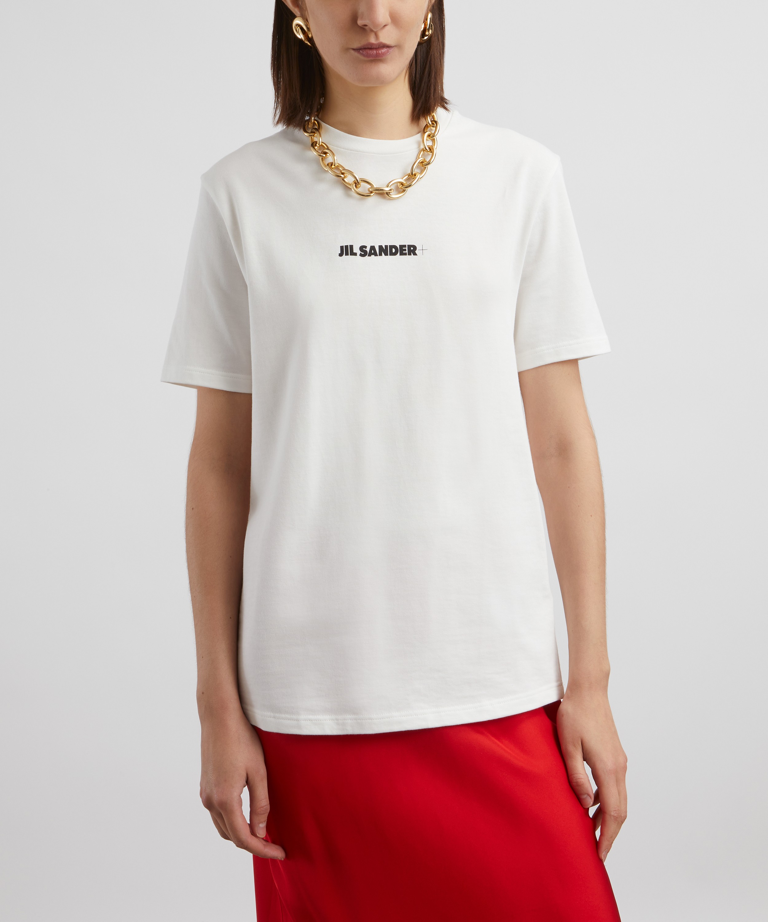 Jil Sander - Logo Crew Neck T-Shirt image number 2