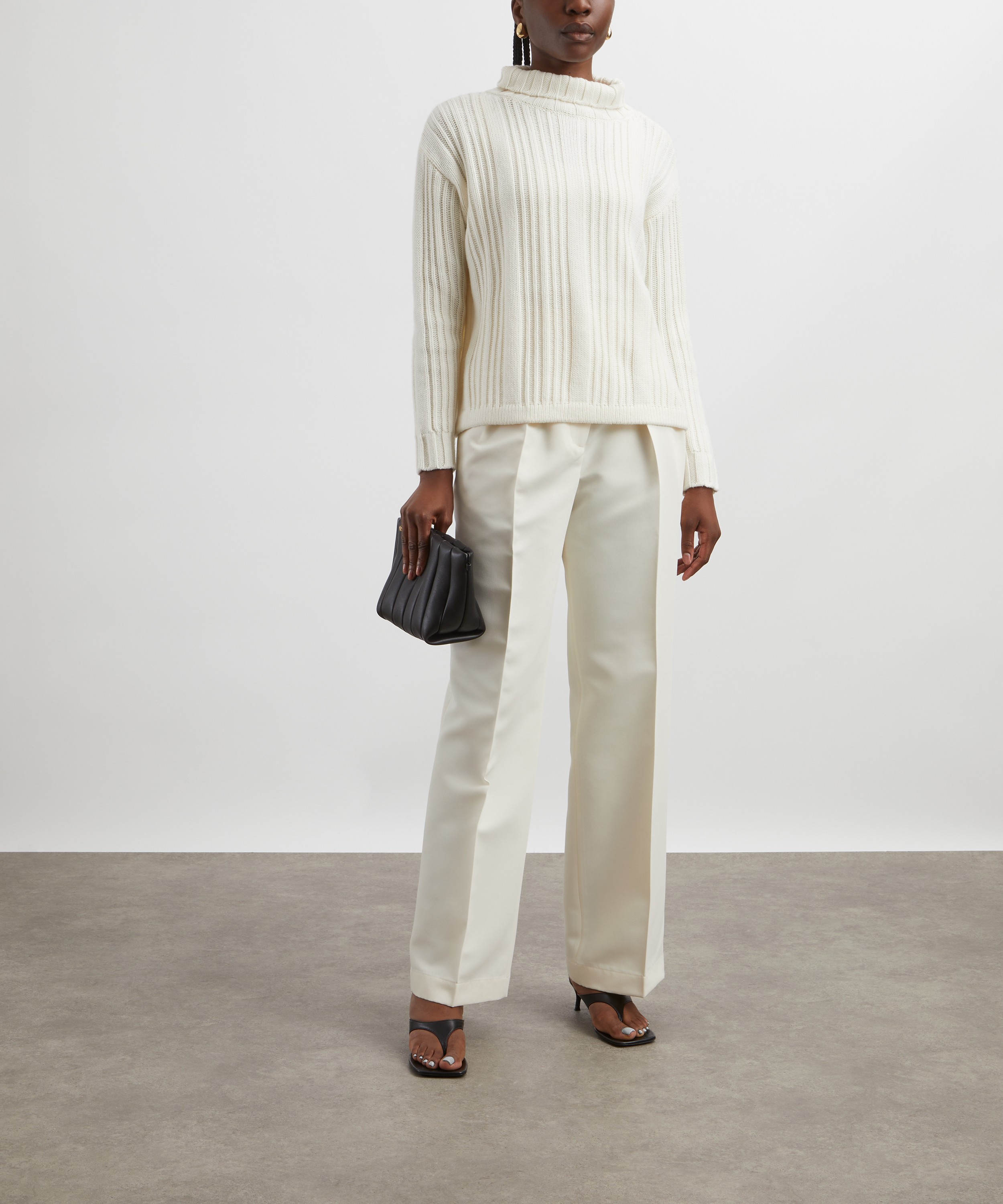 Max Mara - Vitalba Wool-Cashmere High-Neck Jumper image number 1