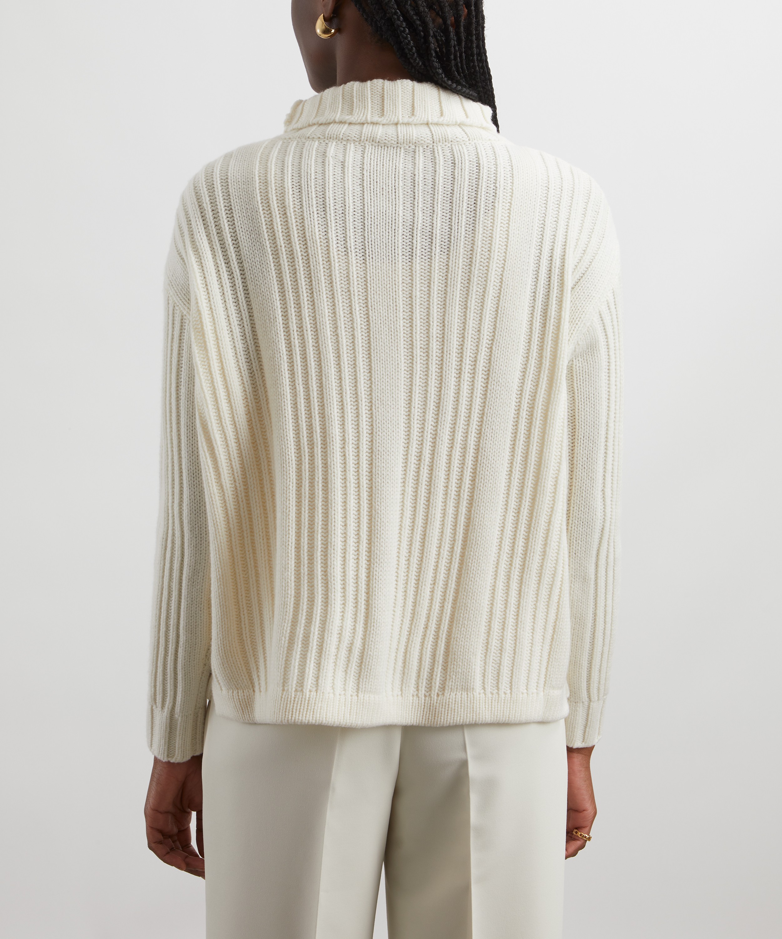 Max Mara - Vitalba Wool-Cashmere High-Neck Jumper image number 3