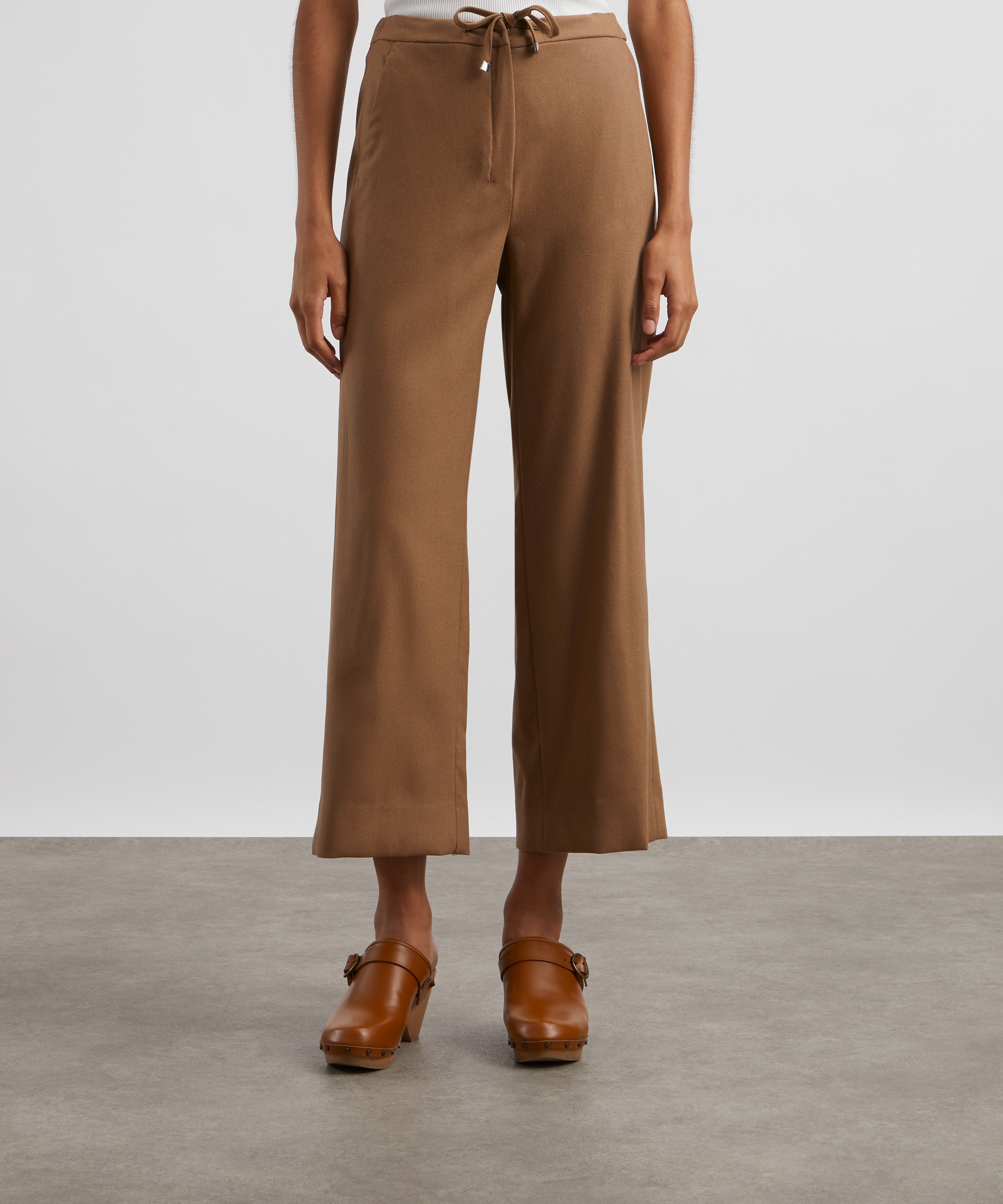 Max Mara - Floria Wool Flannel Joggers image number 2