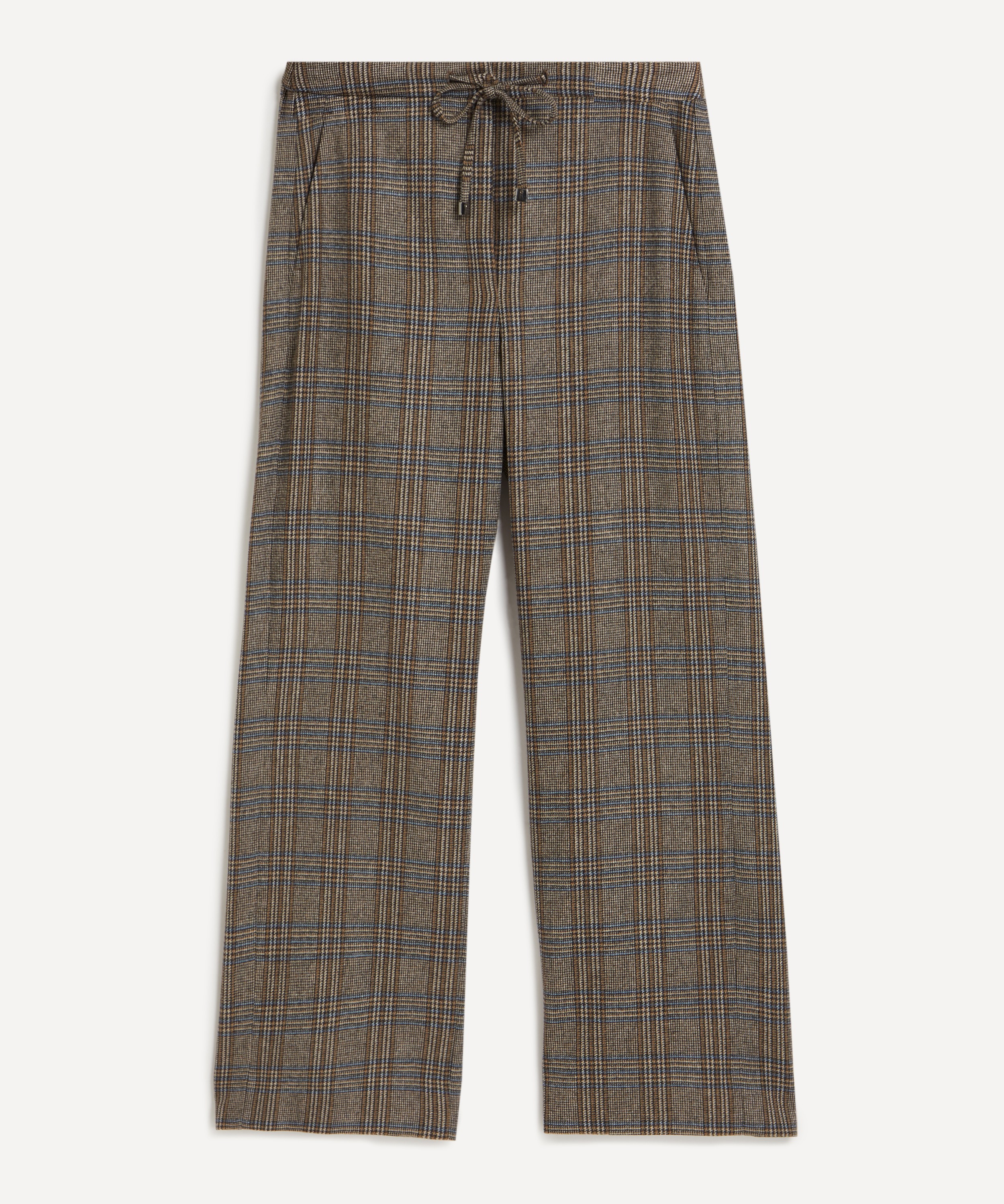 S Max Mara - Letizia Checked Wool-Blend Trousers image number 0