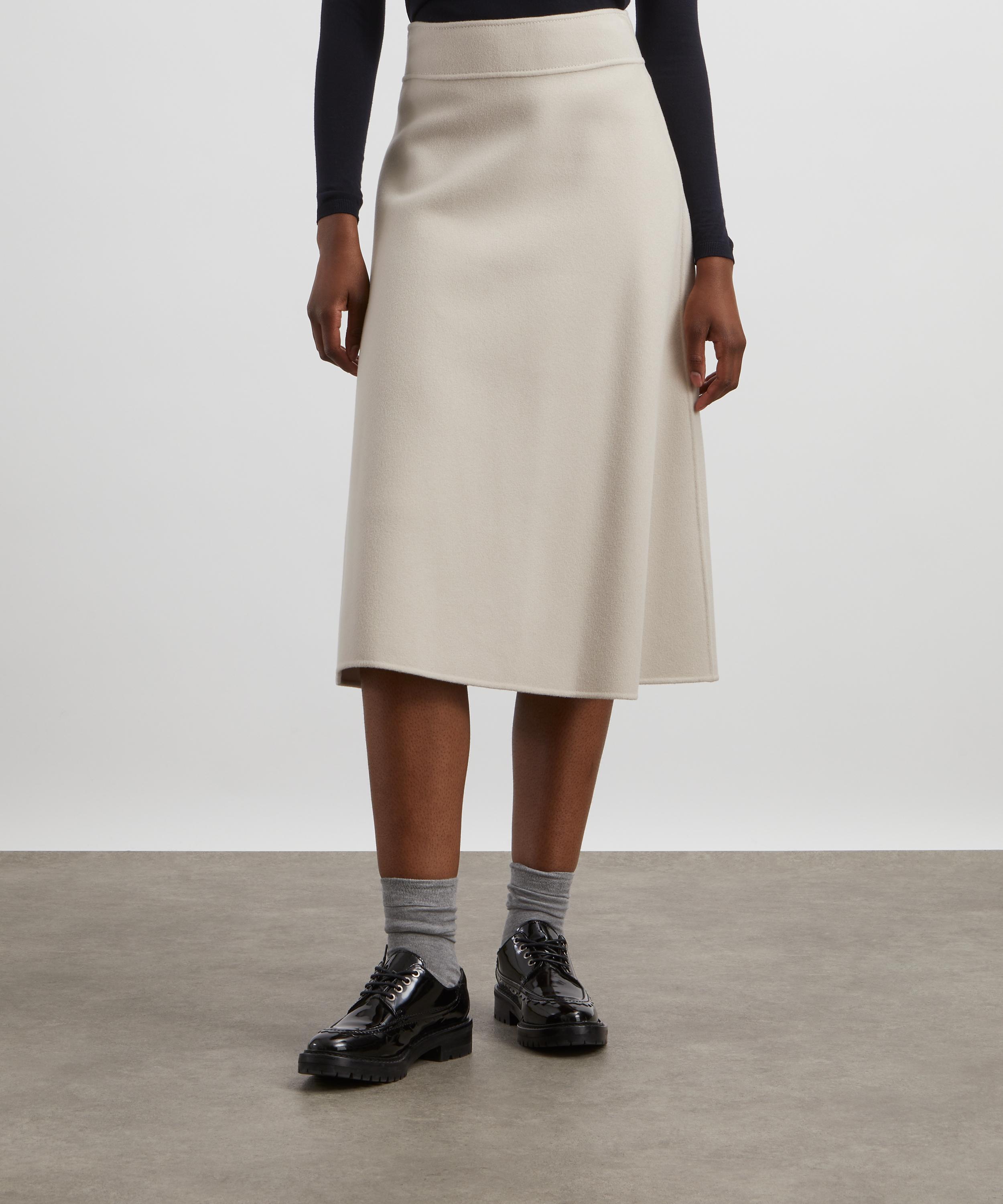 'S Max Mara - Nevada Flared A-Line Wool Skirt image number 2