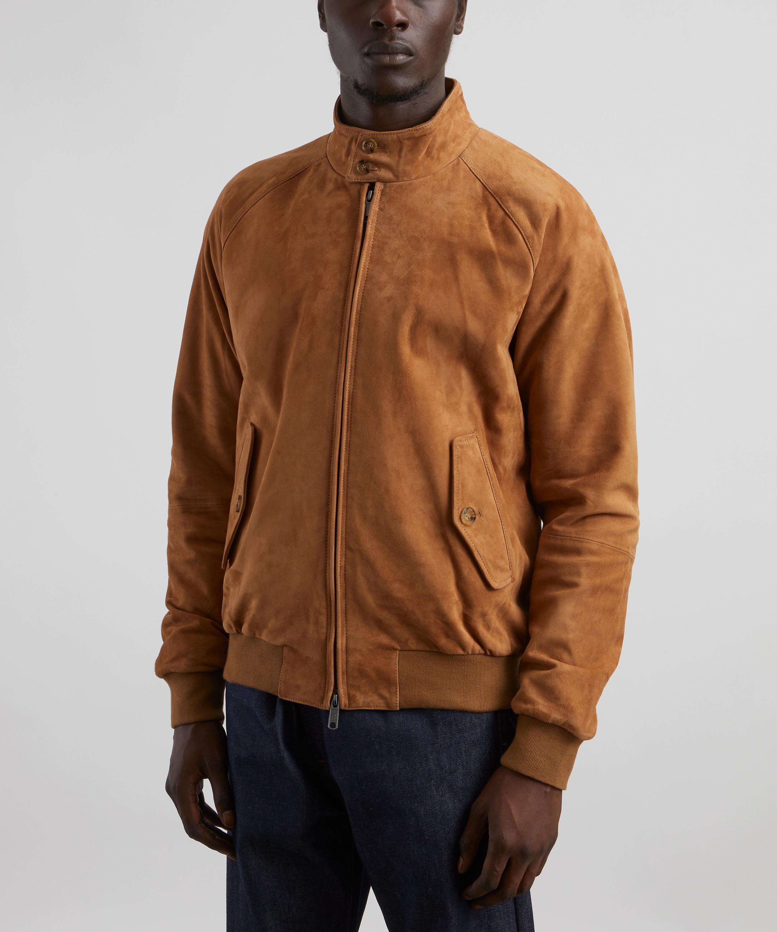 Baracuta - G9 Suede Harrington Jacket image number 2