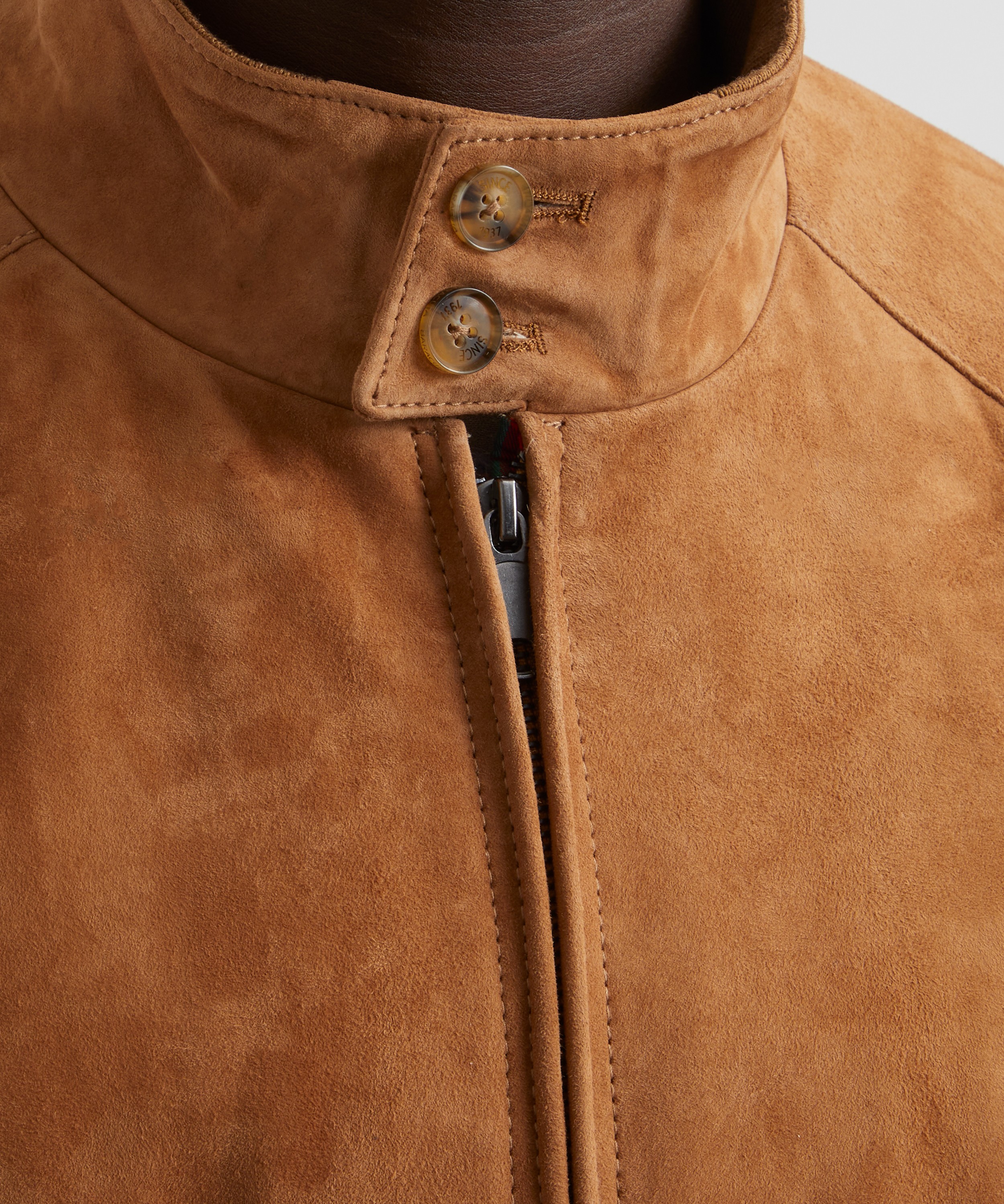 Baracuta - G9 Suede Harrington Jacket image number 4